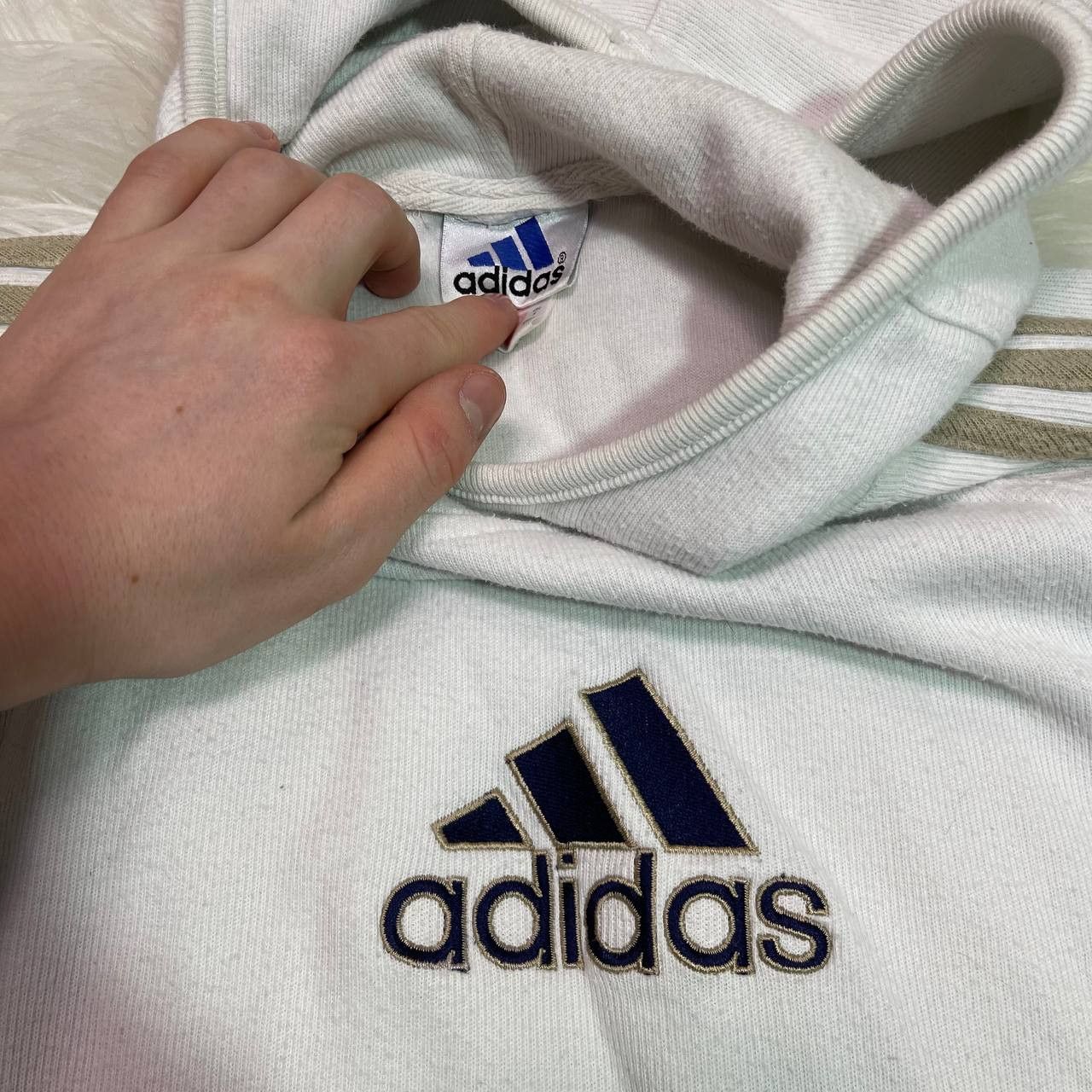 Vintage hoodie adidas vintage 90s Size US S / EU 44-46 / 1 - 2 Thumbnail