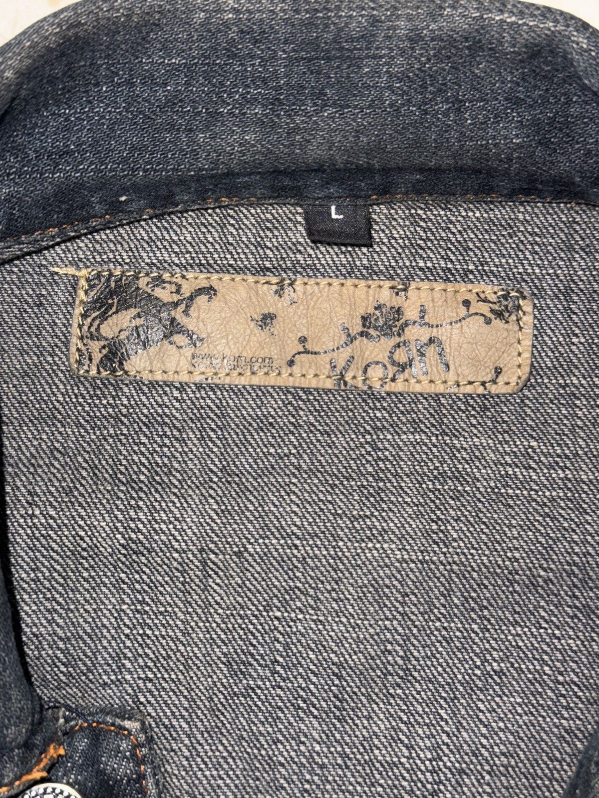 Other Vintage KORN Official Denim Jacket–Early 2000s–Size L – Rare Size US L / EU 52-54 / 3 - 4 Thumbnail