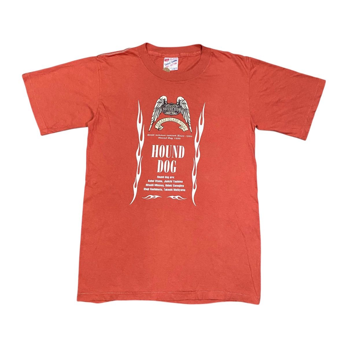 Band Tees × Vintage VINTAGE 90s HOUND DOG JAPANESE ROCK BAND T SHIRT Size US M / EU 48-50 / 2 - 1 Thumbnail