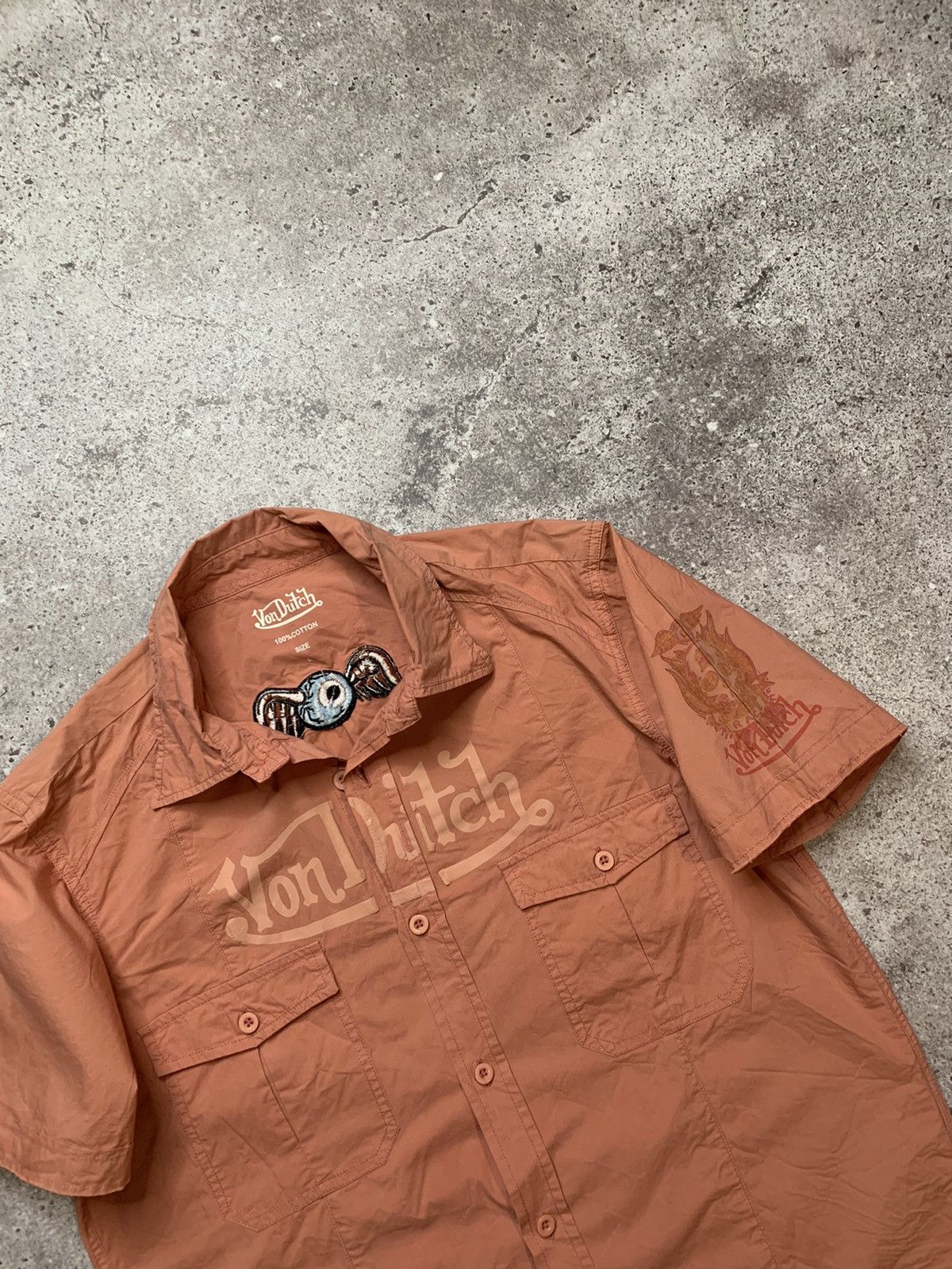 Vintage × Von Dutch Von Dutch vintage shirt spell out y2k logo Size US L / EU 52-54 / 3 - 2 Thumbnail