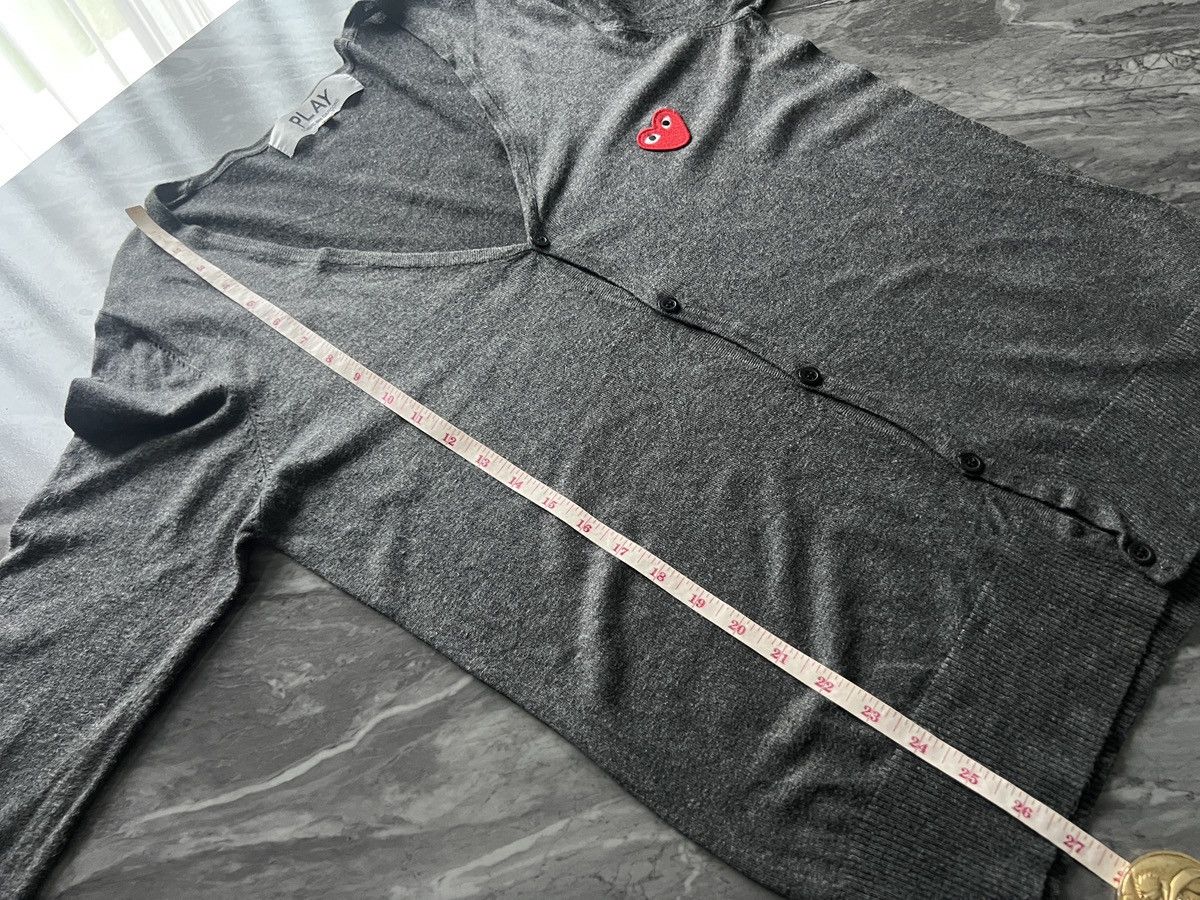 Comme des Garcons PLAY Comme Des Garcons : Play Cardigan Black Gray Heart Size US L / EU 52-54 / 3 - 10 Thumbnail