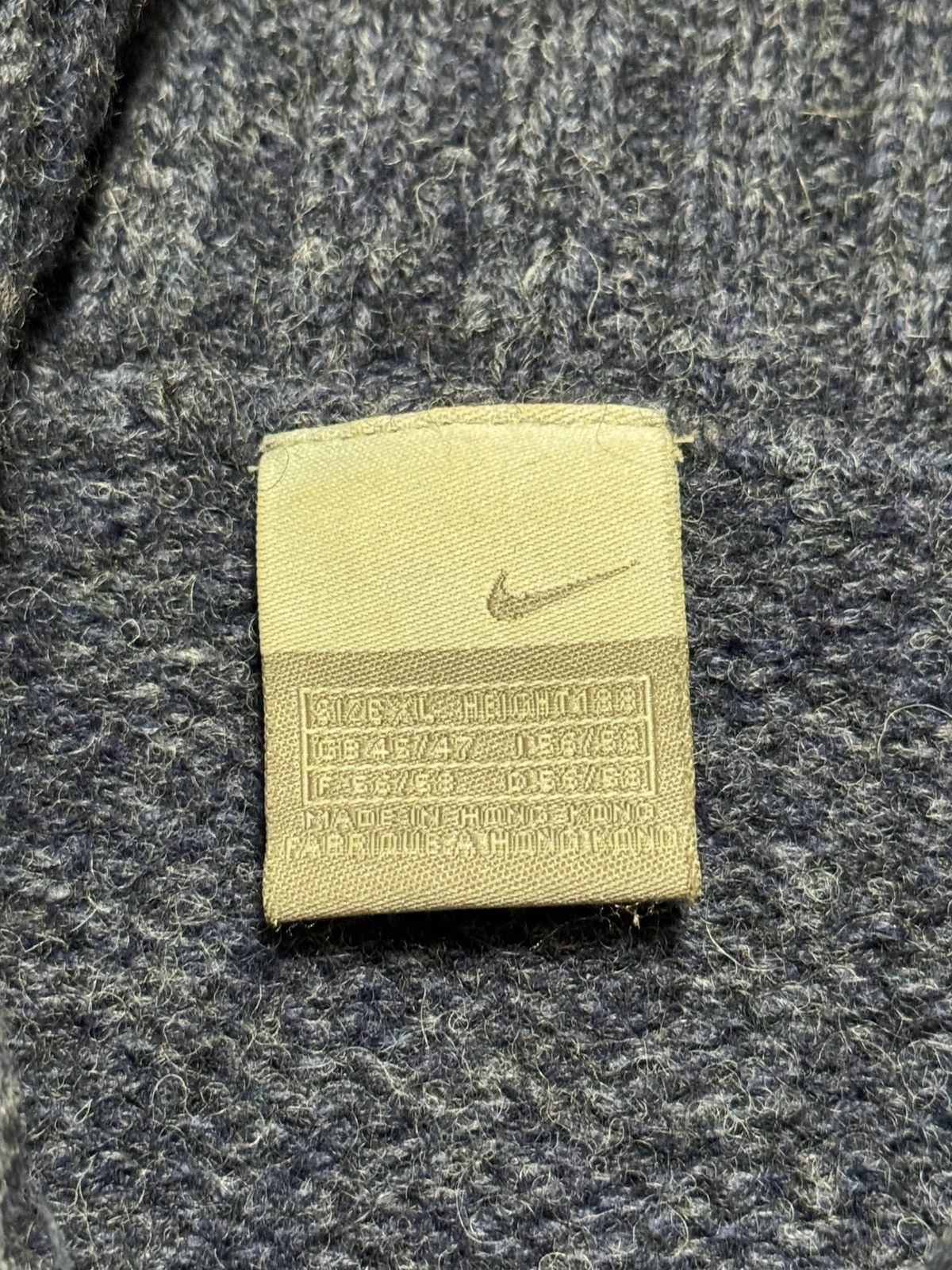 Nike Vintage Nike Men’s XL Grey Wool 1/4 Zip Sweater Pullover Size US XL / EU 56 / 4 - 6 Thumbnail
