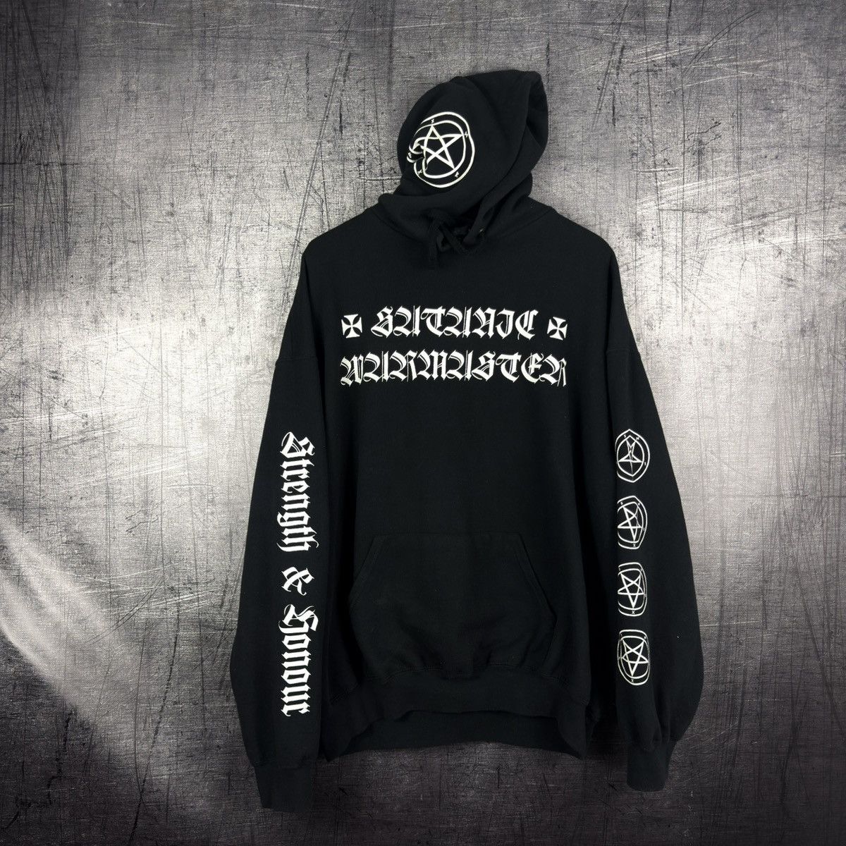 Band Tees Vintage 2001 satanic warmaster strength and honour hoodie Size US XXL / EU 58 / 5 - 2 Thumbnail