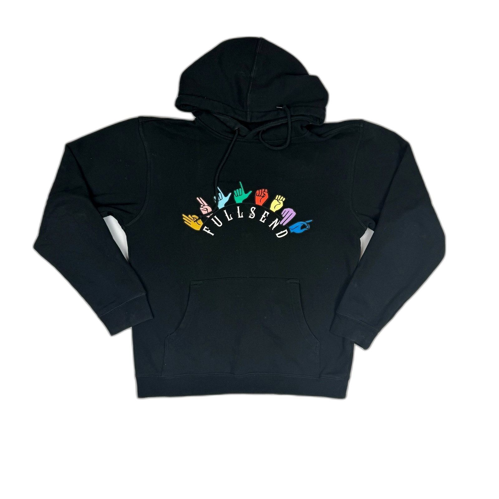 Full Send Full Send Nelk Boys Black Pullover Hoodie Sign Language Limi Size US M / EU 48-50 / 2 - 1 Thumbnail