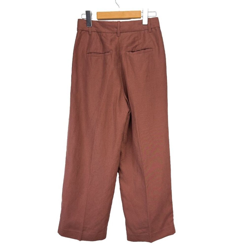 Other WILFRED Effortless Cropped Wide-Leg Mocha Brown Pants Size 2 Size 26" / US 2 / IT 38 - 4 Thumbnail