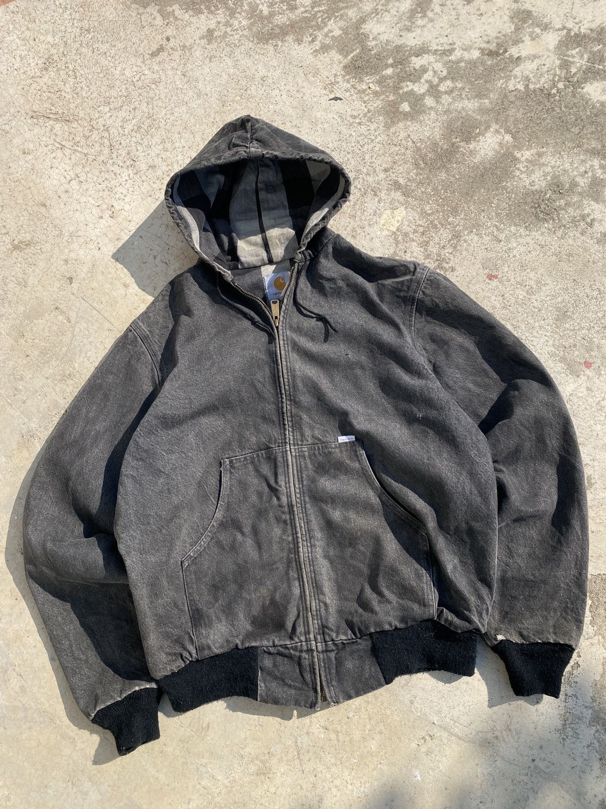 Carhartt Rare 💥Vintage 80s Carhartt Active Hooded Jacket JF885