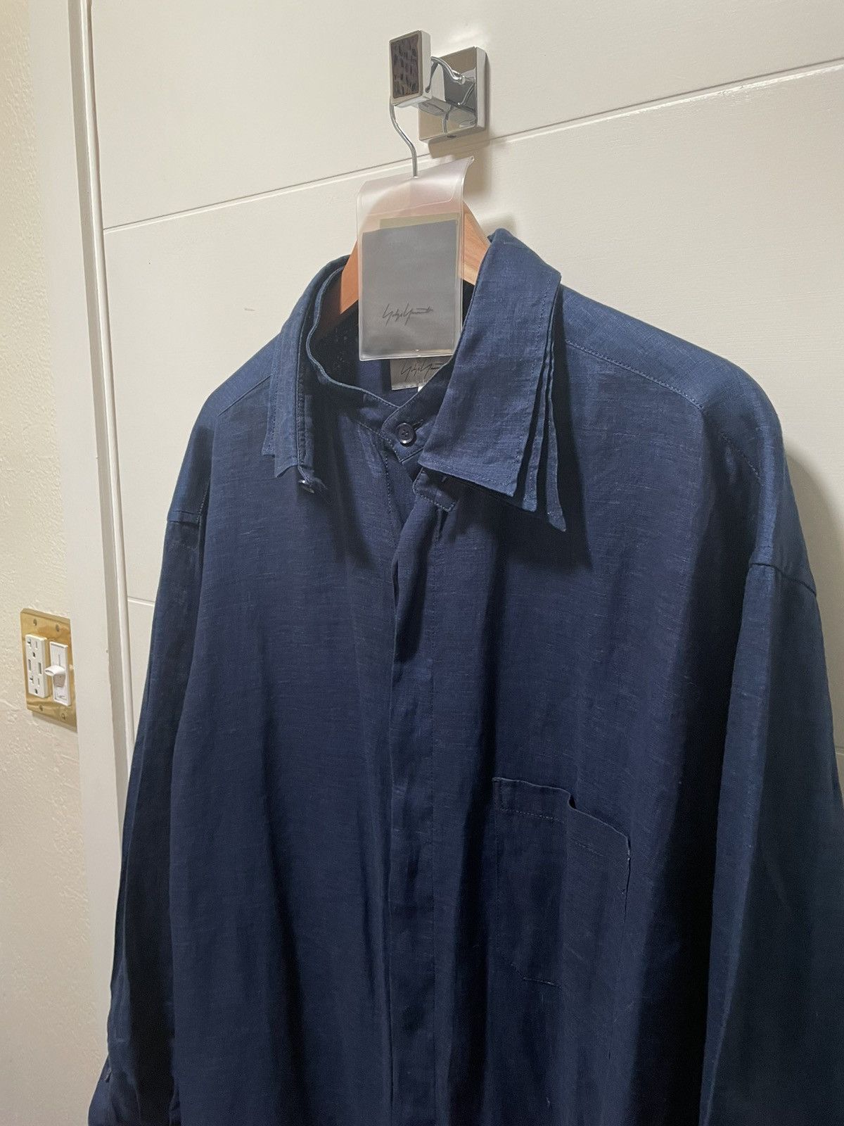 Yohji Yamamoto Yohji Yamamoto Pour Homme S/S 23 Spare Collar Long Shirt Size US L / EU 52-54 / 3 - 6 Thumbnail