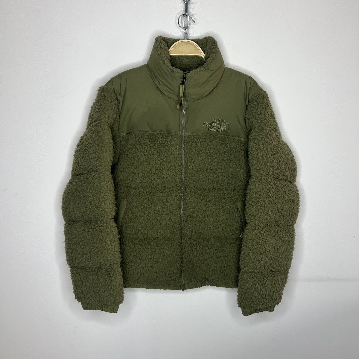 The North Face The North Face Nuptse 700 Puffer Sherpa Jacket Khaki Green Size US M / EU 48-50 / 2 - 1 Thumbnail