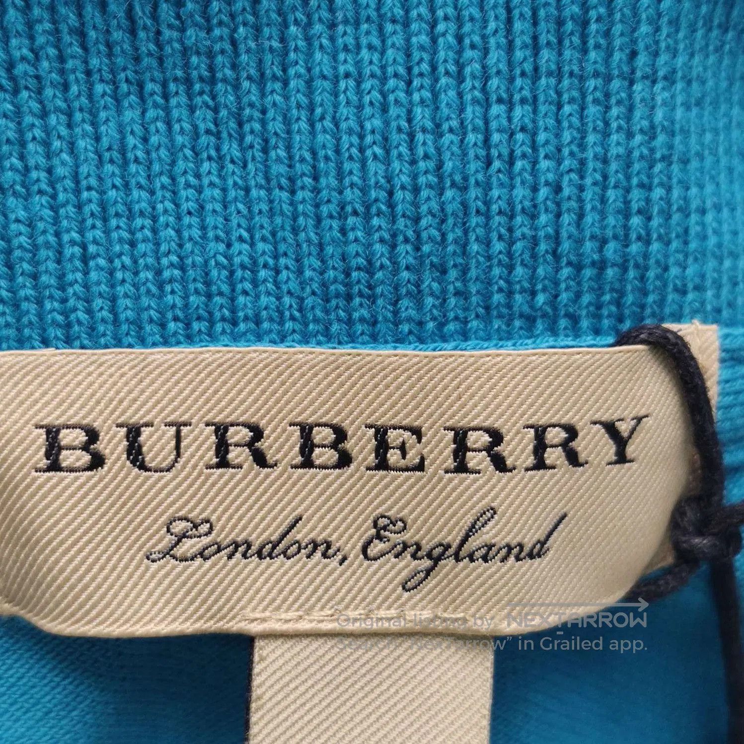 Burberry Burberry Embroidered Polo Shirt in Solid Color . Size US S / EU 44-46 / 1 - 2 Thumbnail