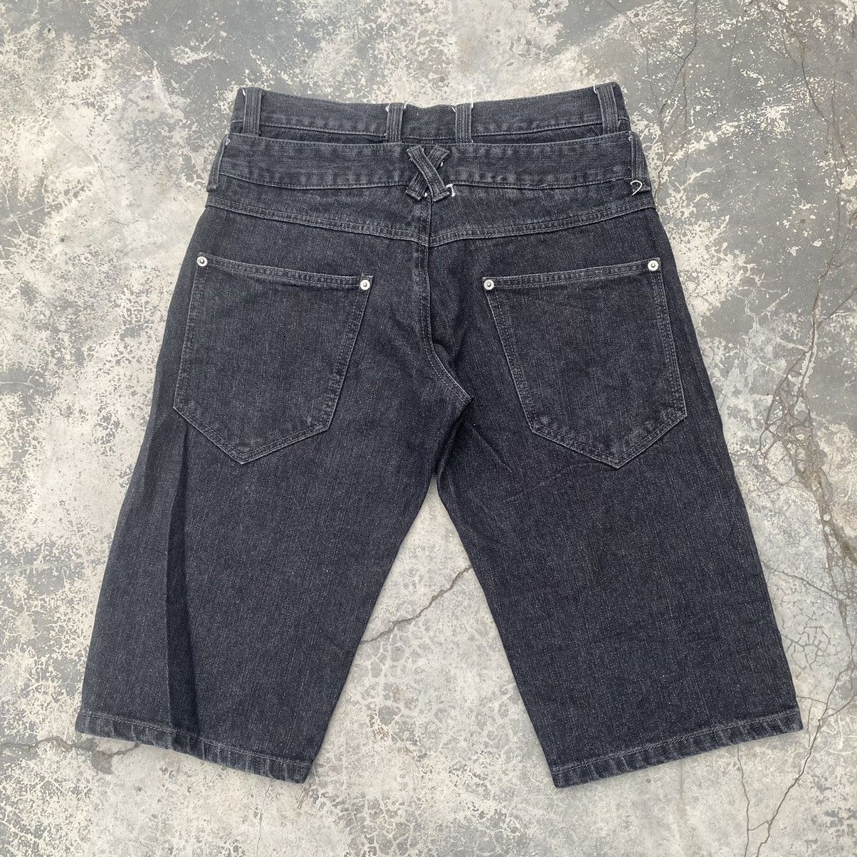 If Six Was Nine × Japanese Brand × Seditionaries Punk Poem Denim Short Size US 30 / EU 46 - 6 Thumbnail