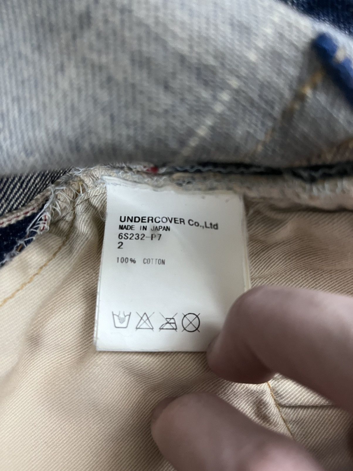 Undercover Undercover SS06 “Chuuut” Denim Size US 31 - 4 Thumbnail