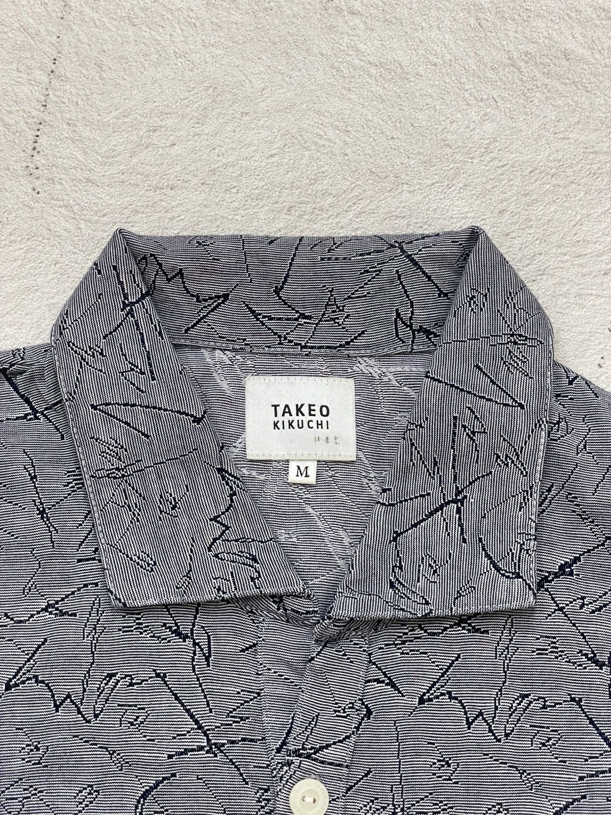 If Six Was Nine 2000s Takeo Polo Shirt Textured Abstrak Ifsix Hysteric LGB Size US M / EU 48-50 / 2 - 4 Thumbnail