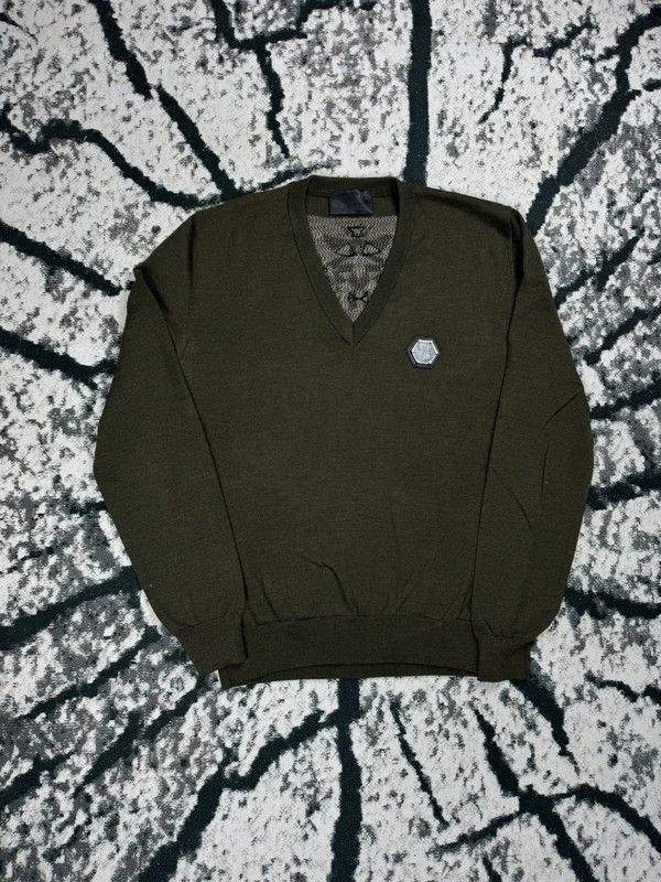 Philipp Plein sweater green logo L vintage