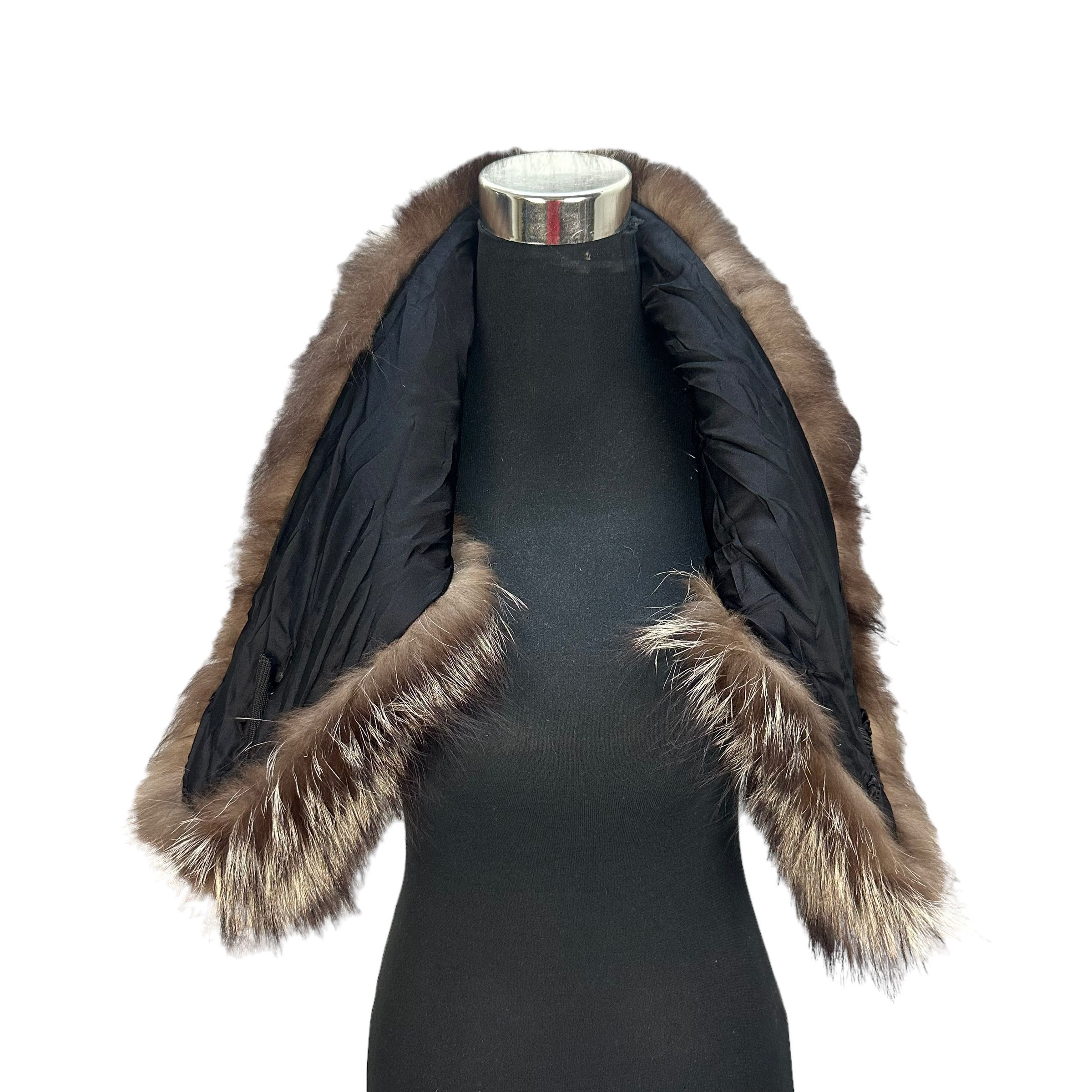 Sagafurs SAGA FOX TRIM BESATZ GARNITURE SHAWL COLLAR WRAP #8941-041 Size ONE SIZE - 3 Thumbnail