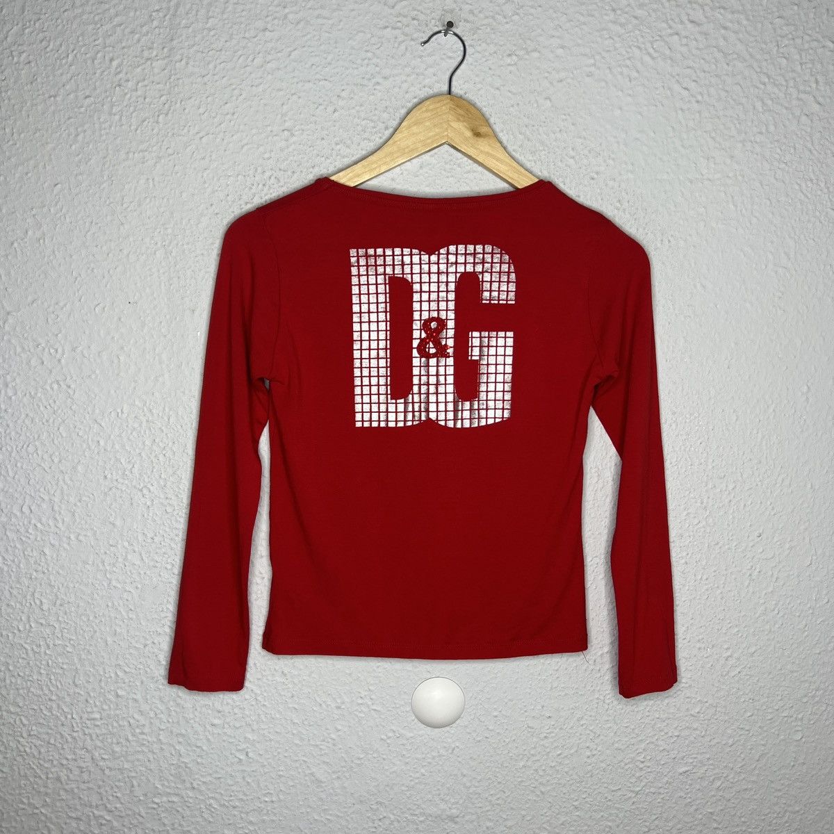 Dolce & Gabbana Vintage Dolce Gabbana D&G Blouse Longsleeve Top Red Tshirt Size XS / US 0-2 / IT 36-38 - 2 Thumbnail