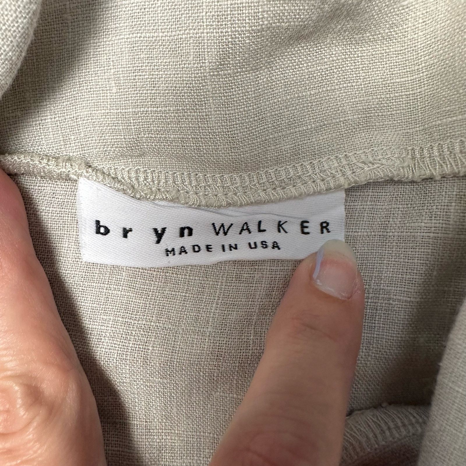 Bryn Walker Bryn Walker Etta Linen Cowl Neck Gray Blouse Top Size XS Size XS / US 0-2 / IT 36-38 - 2 Thumbnail