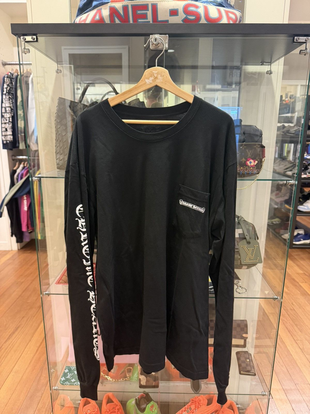 Chrome Hearts Chrome Hearts Scroll Print LS Shirt - Black Size US XXL / EU 58 / 5 - 1 Thumbnail