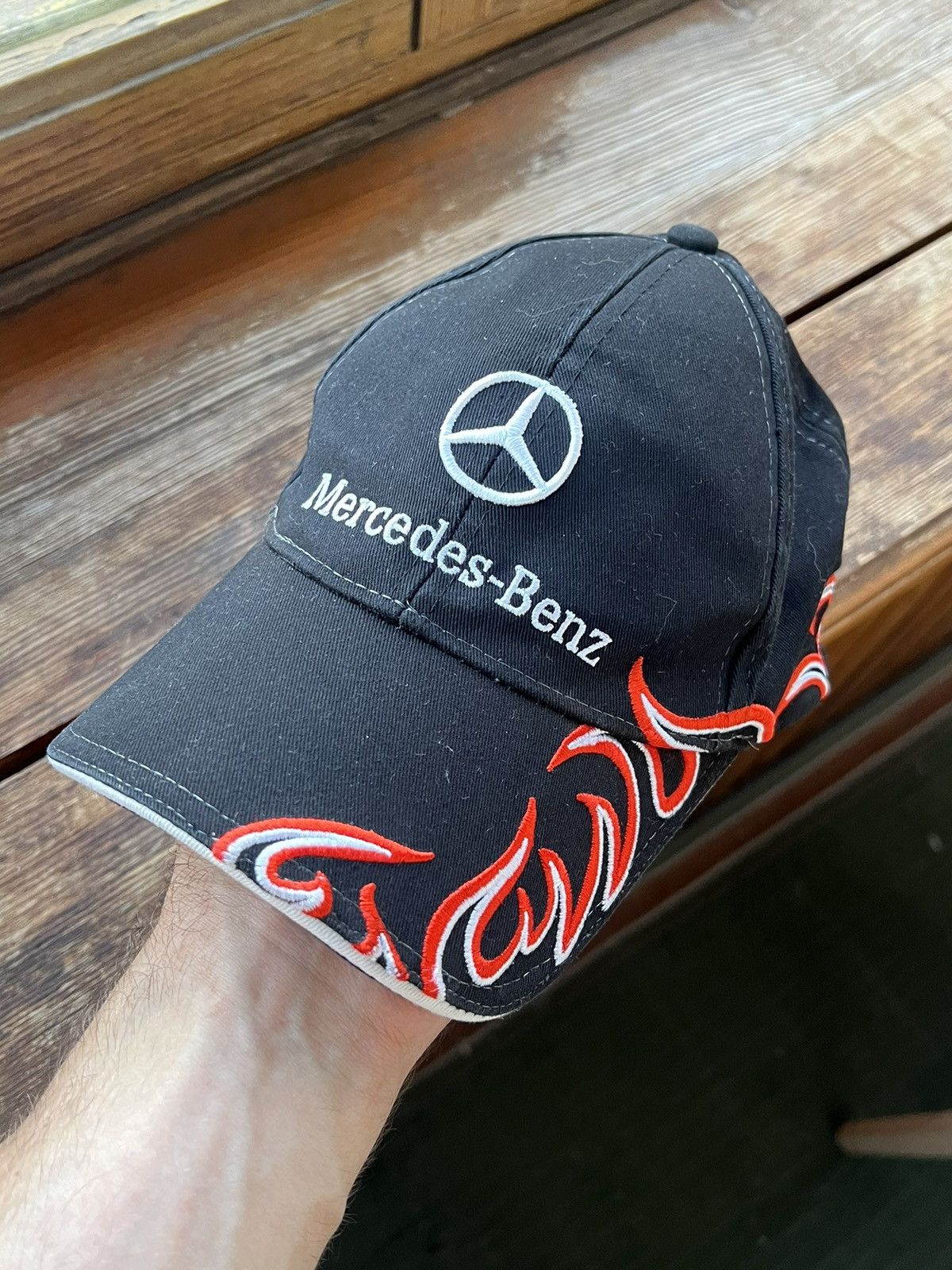 Mercedes-Benz Vintage Hat Mercedes Benz Flames Archival Cap Y2K Size ONE SIZE - 1 Thumbnail