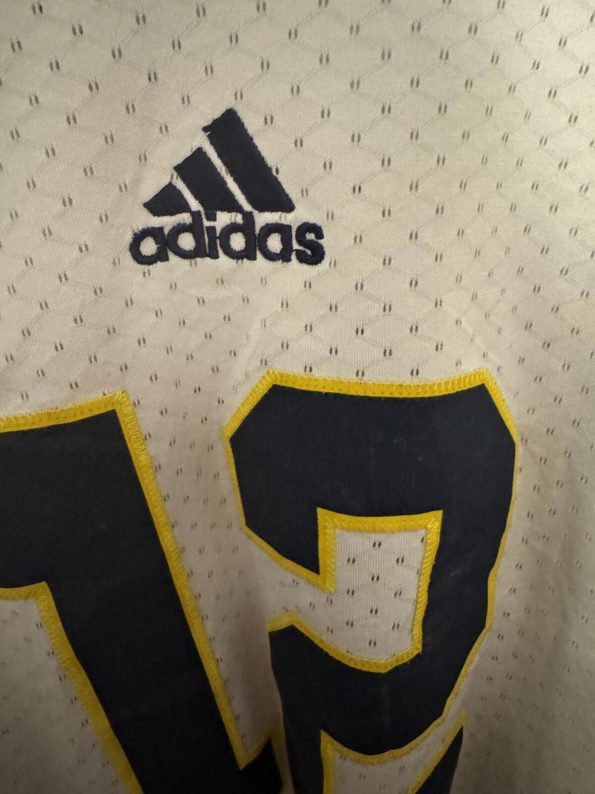 Adidas Michigan Wolverines Vintage Adidas #12 Jersey Size L White Size US L / EU 52-54 / 3 - 5 Thumbnail