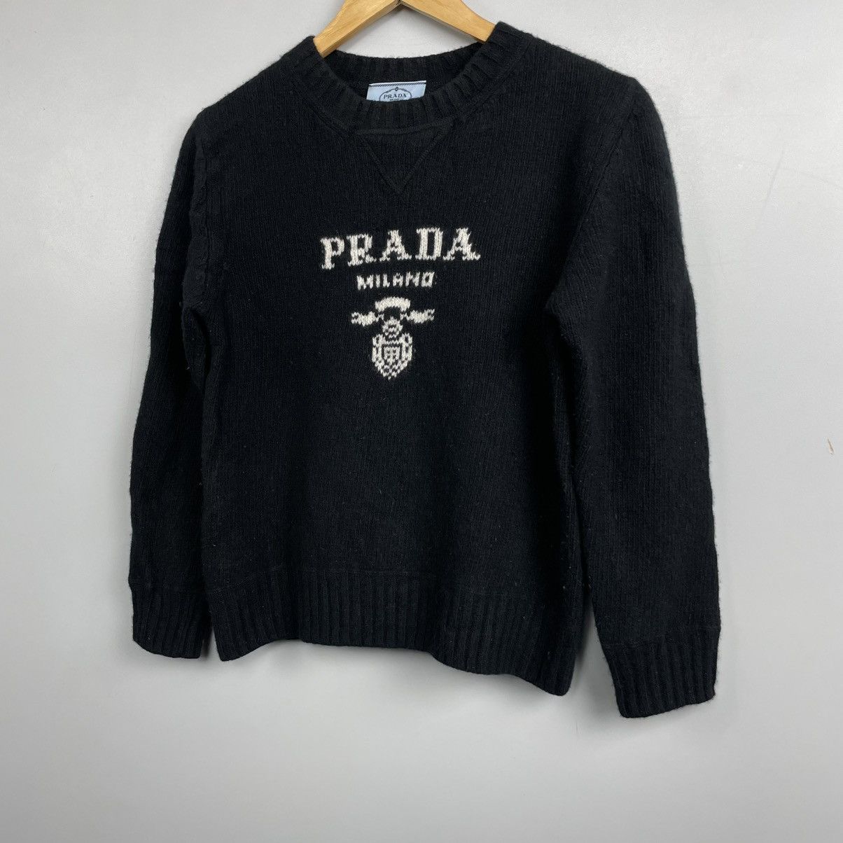 Prada Original Prada big logo Cashmere Sweater size 38 Size XS / US 0-2 / IT 36-38 - 2 Thumbnail