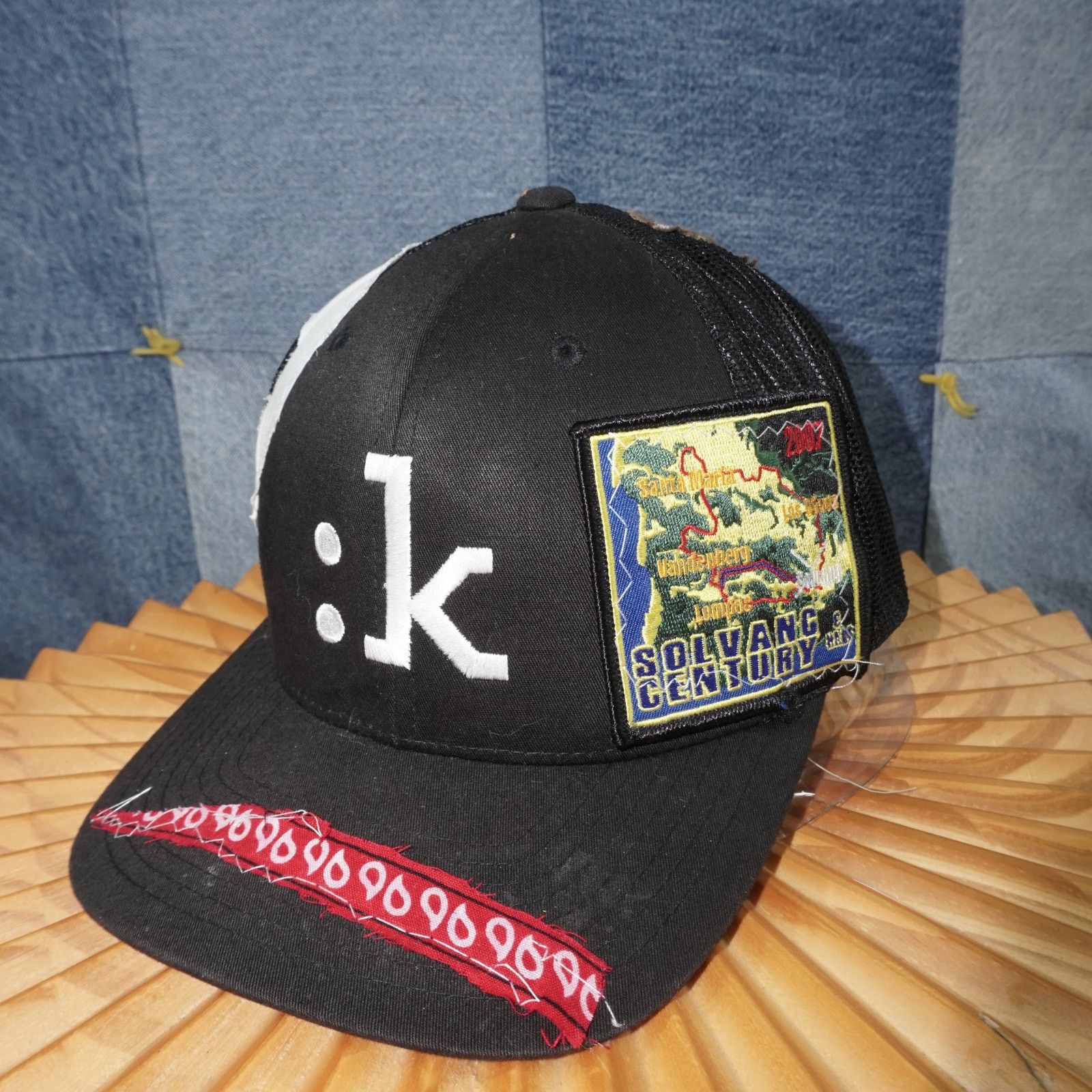 Vintage OSFA - :k cycling biking outdoors embroidered essential hat Size ONE SIZE - 2 Thumbnail