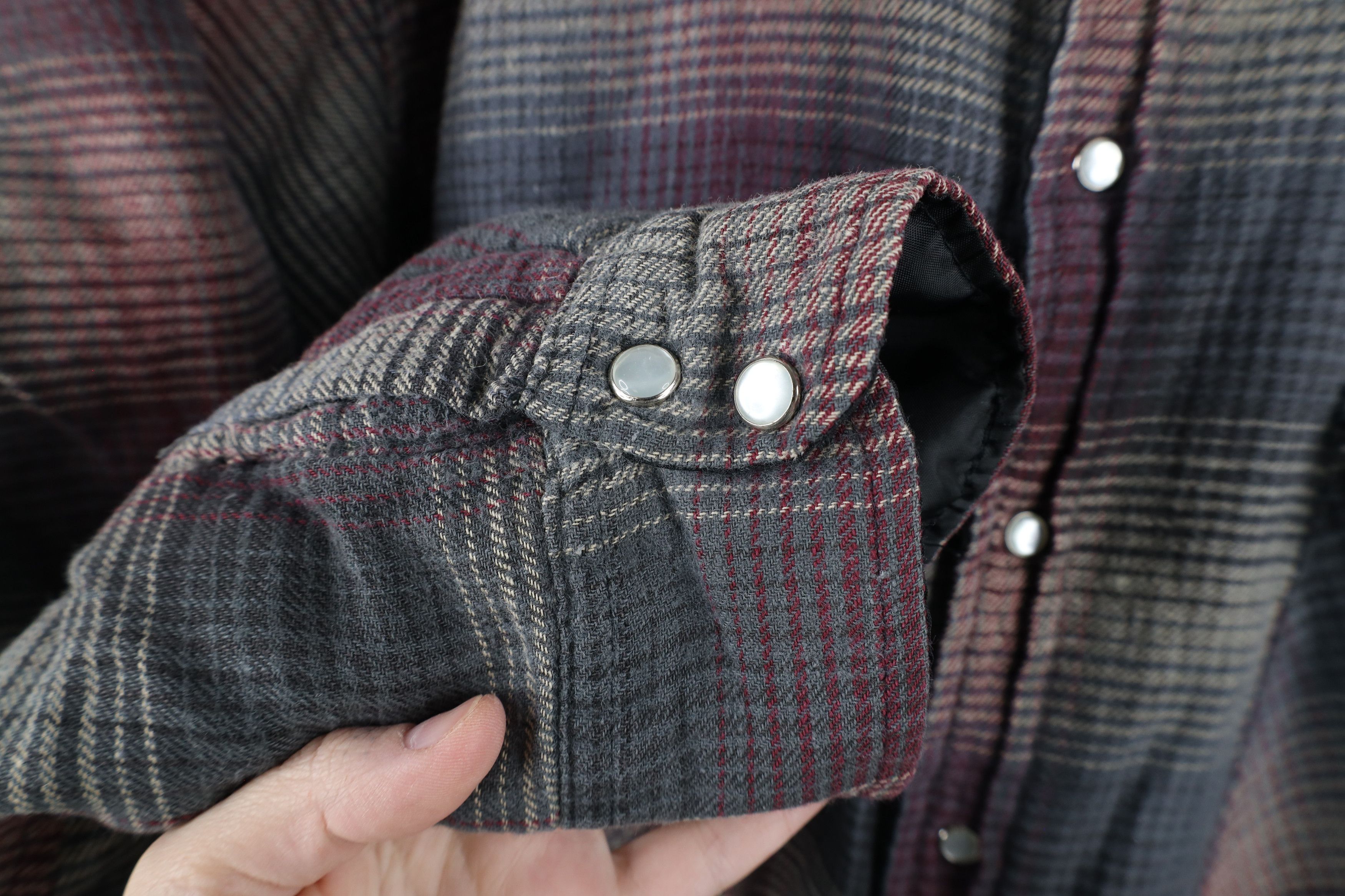 FiveBrother × Vintage Vintage 90s Five Brother Quilted Flannel Shirt Jacket Jac Size US L / EU 52-54 / 3 - 4 Thumbnail