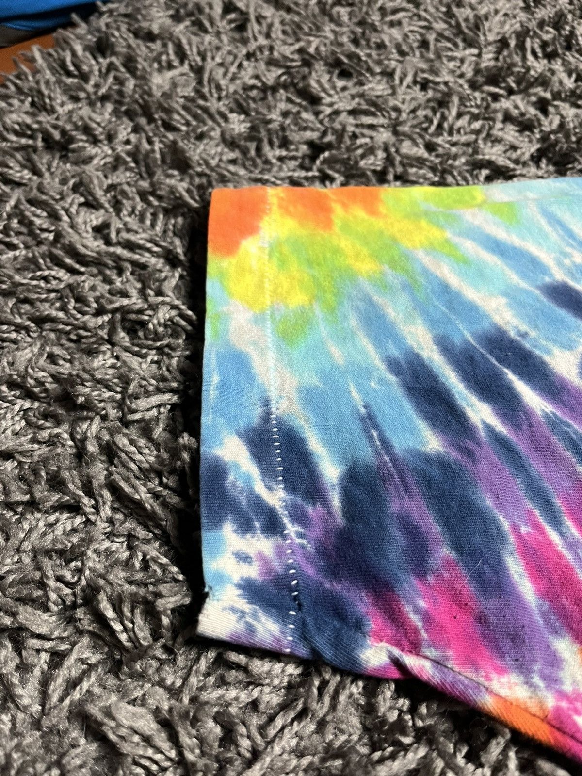 Fruit Of The Loom Psychedelic "Portal" Tie-Dye Tee | Vintage Fruit of the Loom Size US XL / EU 56 / 4 - 4 Thumbnail