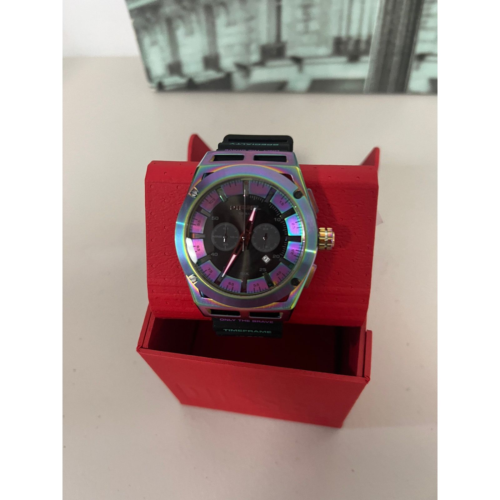 Diesel Diesel DZ4547 Timeframe Chronograph Iridescent Watch Size ONE SIZE - 1 Thumbnail