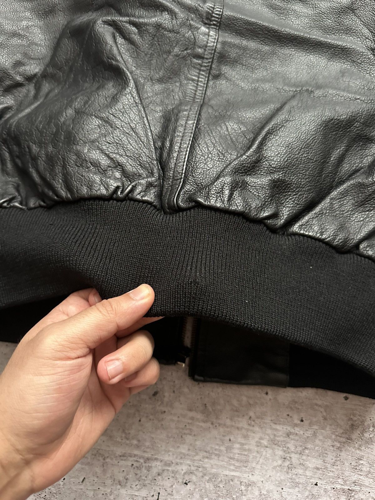 Vintage Vintage U-boot by Riccardo Leather Bomber Jacket Size US L / EU 52-54 / 3 - 18 Thumbnail
