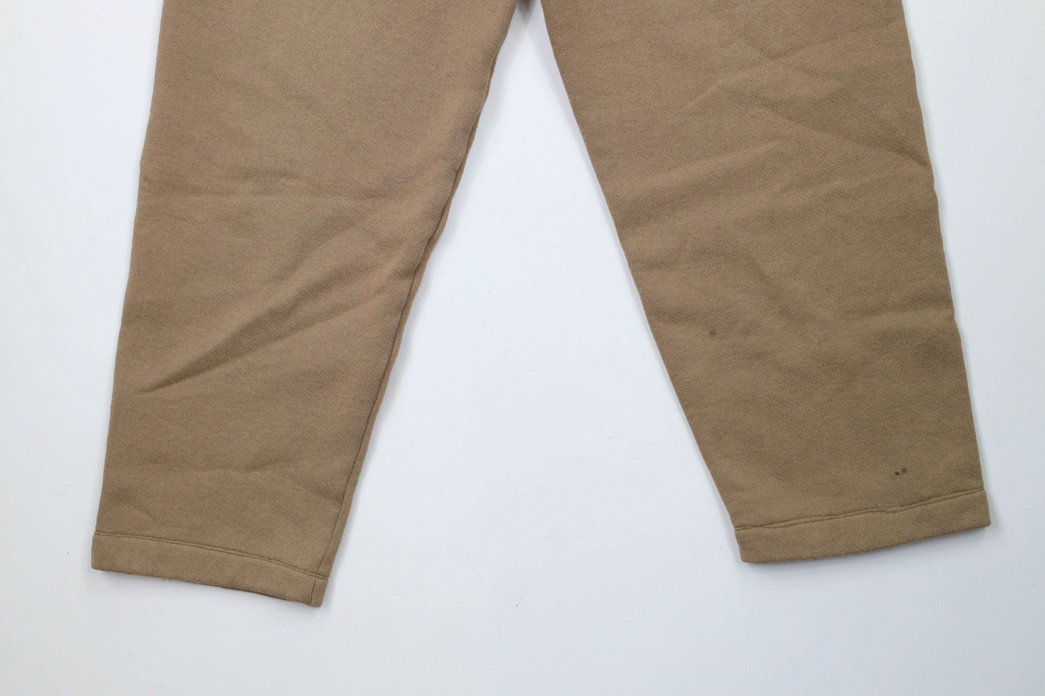 Vintage Vintage 90s Streetwear Blank Sweatpants Pants Khaki Brown Size US 34 / EU 50 - 4 Thumbnail