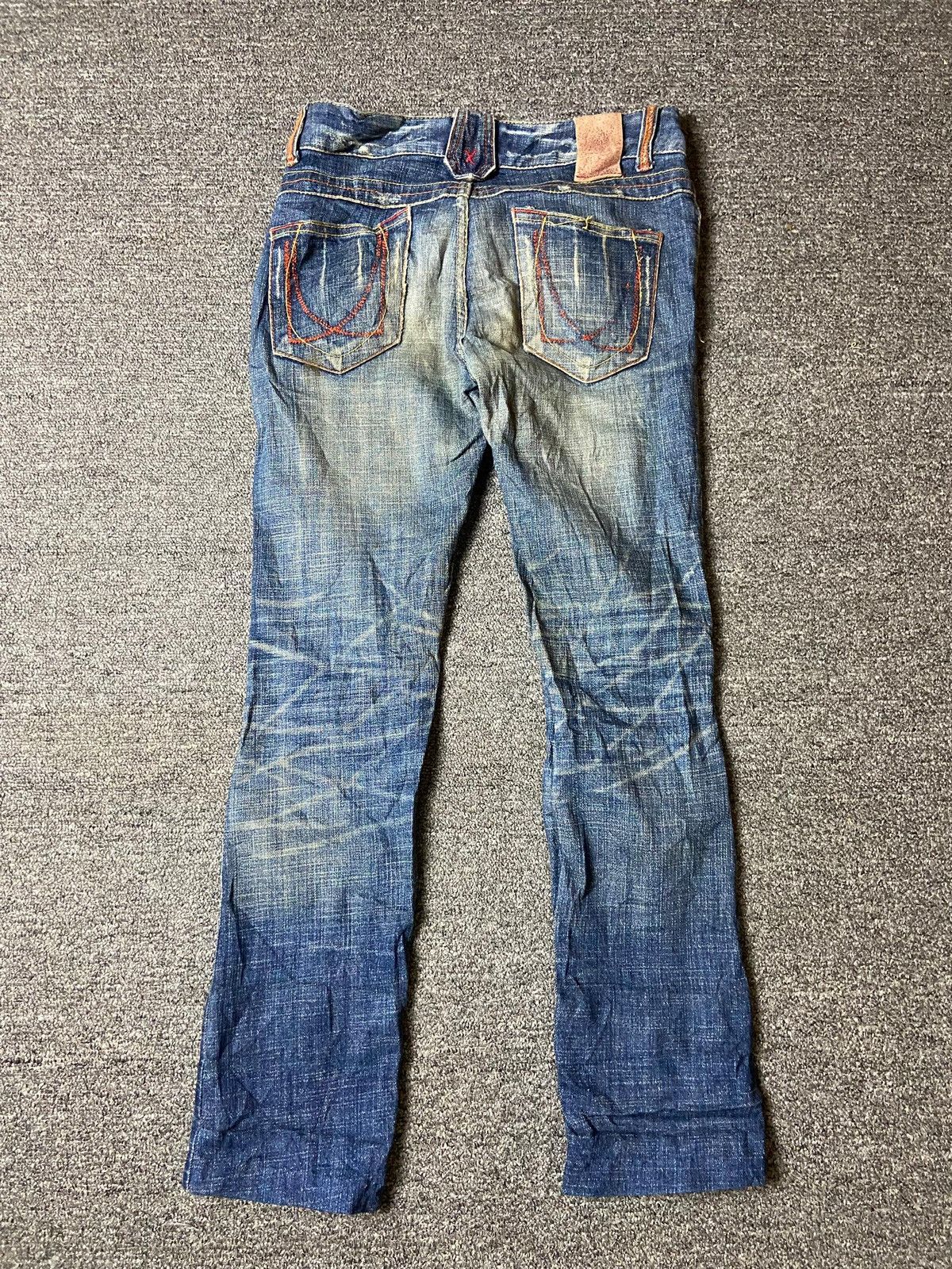 Japanese Brand × Vintage Vintage 1971 Red Pepper Distressed Denim Jeans (119) Size 27" / US 4 / IT 40 - 2 Thumbnail