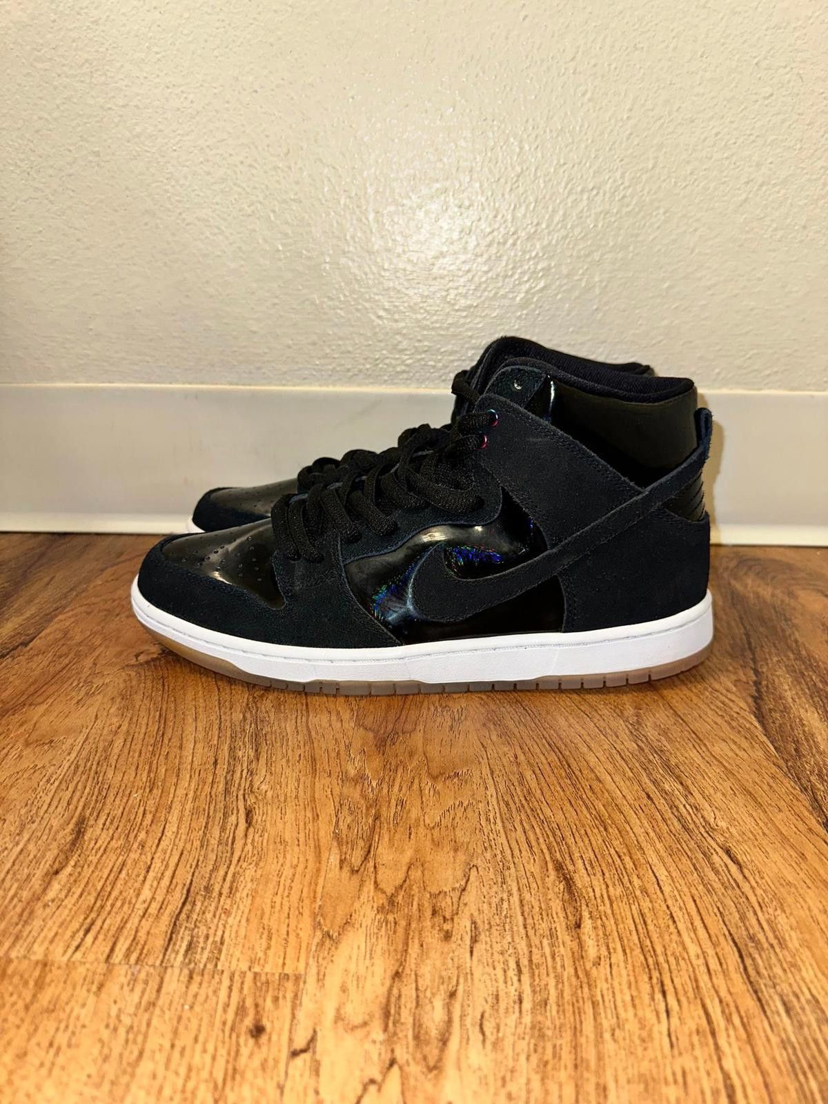 Nike Nike SB Zoom Dunk High Pro Black White Clear Size US 10 / EU 43 - 3 Thumbnail