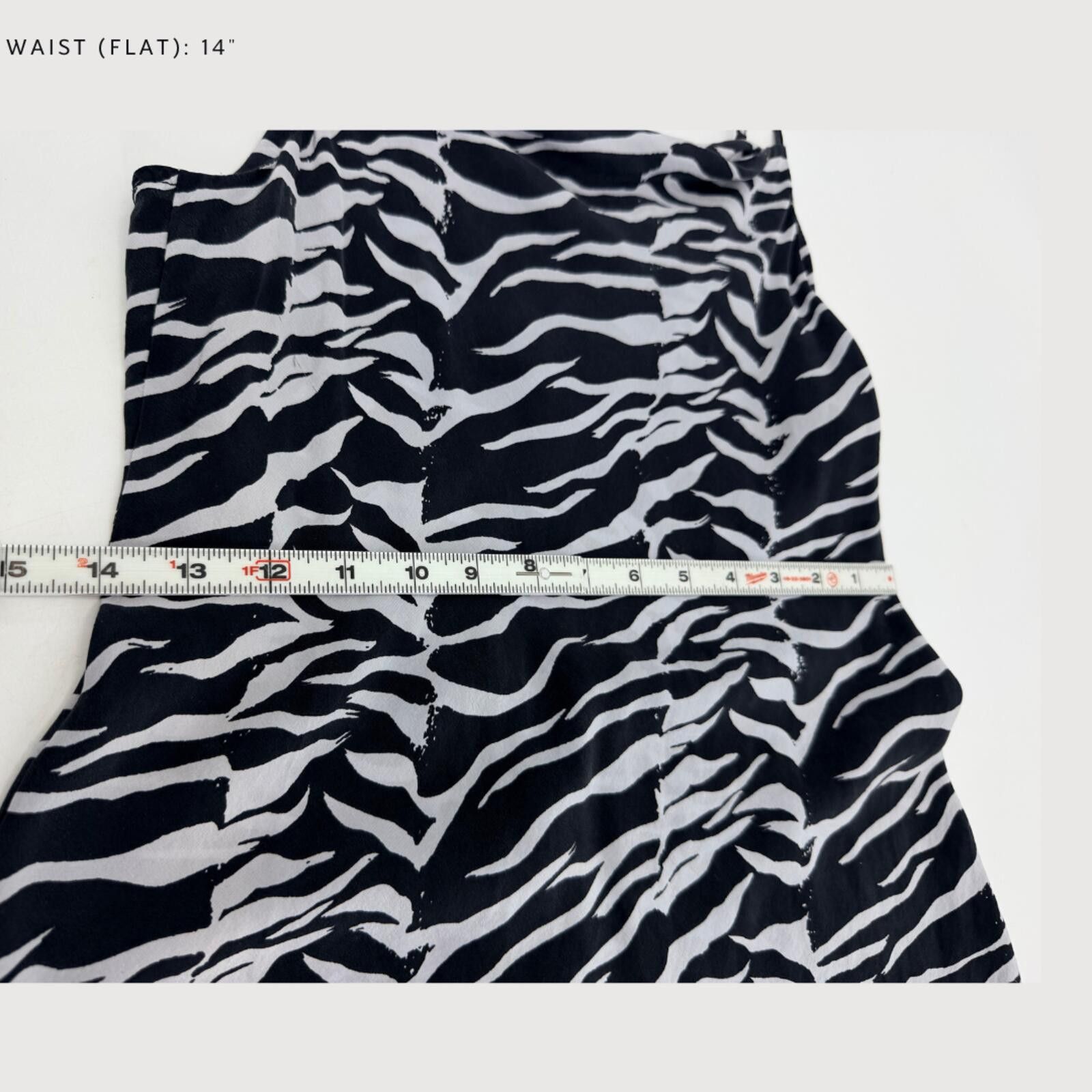 Farm Rio Rixo Twiggy Silk Zebra Print Slip Mini Dress XXS Size XXS / US 00 / IT 34 - 7 Thumbnail