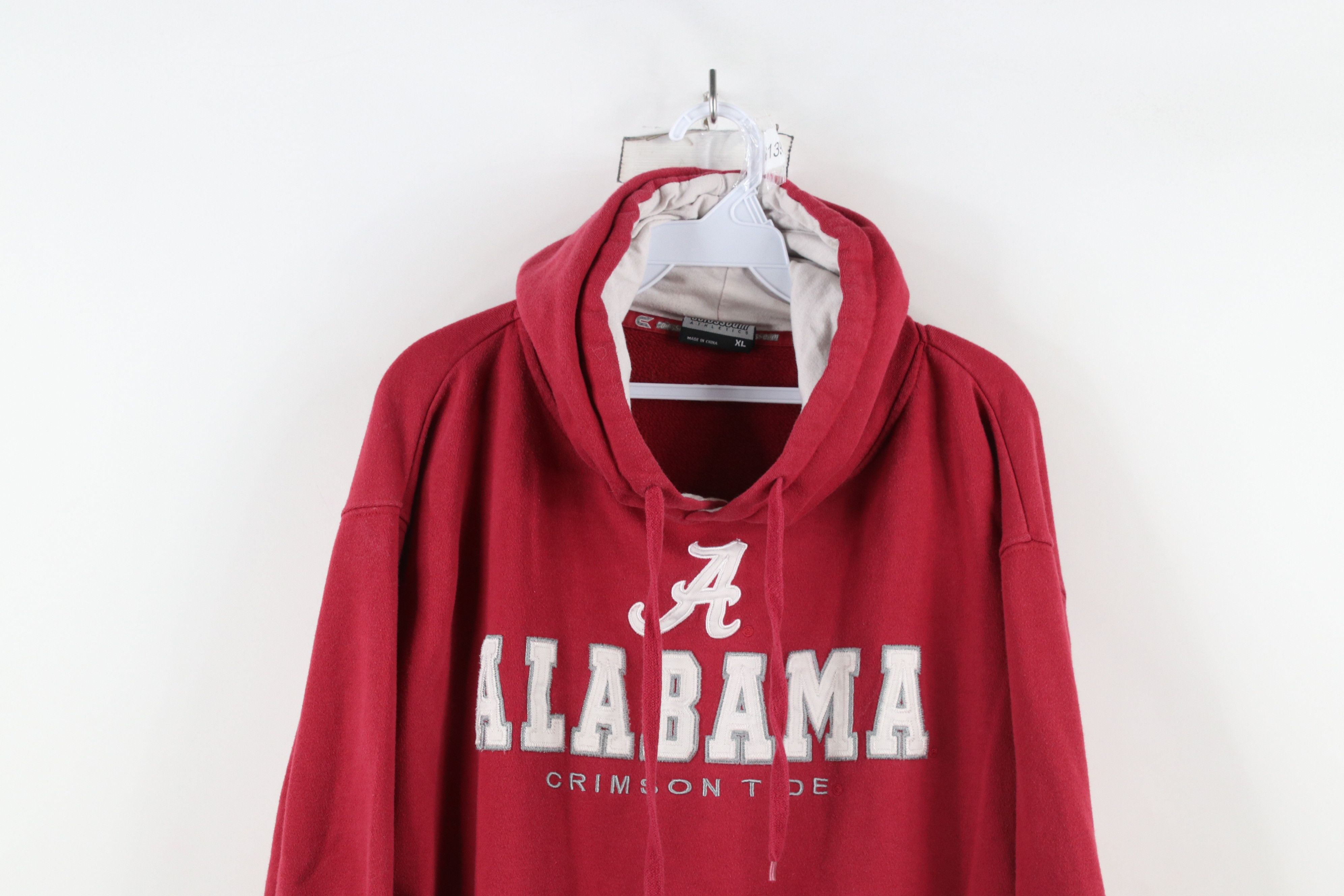 Vintage Vintage 90s Y2K Spell Out University of Alabama Hoodie Red Size US XL / EU 56 / 4 - 2 Thumbnail