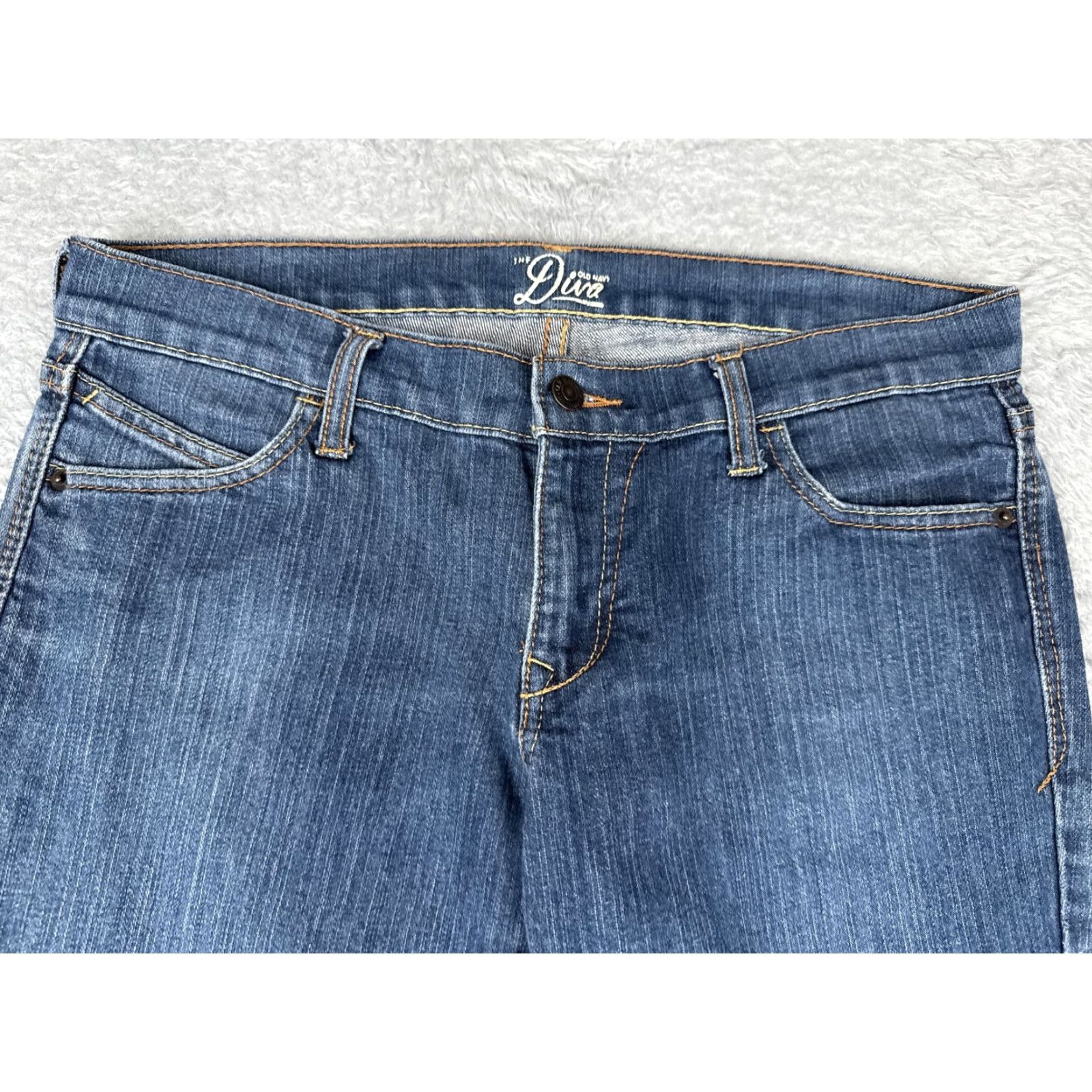 Old Navy Old Navy Jeans Womens 10 Short Blue The Diva Denim 5 Pocket Zip Fly Stretch 24L Size 32" / US 10 / IT 46 - 4 Thumbnail