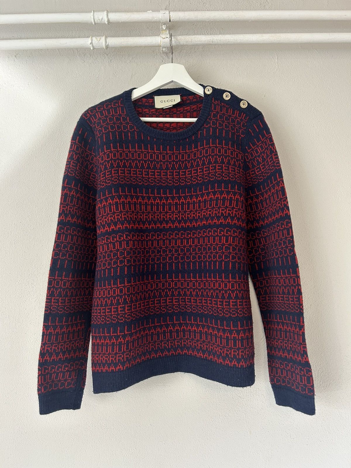Gucci 'Gucci Loves Laura' Sweater Size US L / EU 52-54 / 3 - 1 Thumbnail
