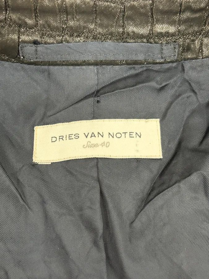 Dries Van Noten Dries Van Noten Black Crocodile Effect Cropped Jacket Size S / US 4 / IT 40 - 10 Thumbnail