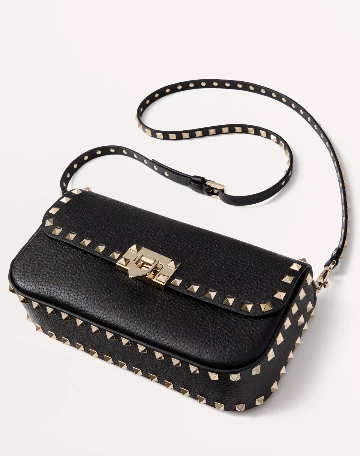 Valentino oc11z0725 Size:OS/Shoulder Bag In Grainy Calfskin in Black Size ONE SIZE - 5 Thumbnail