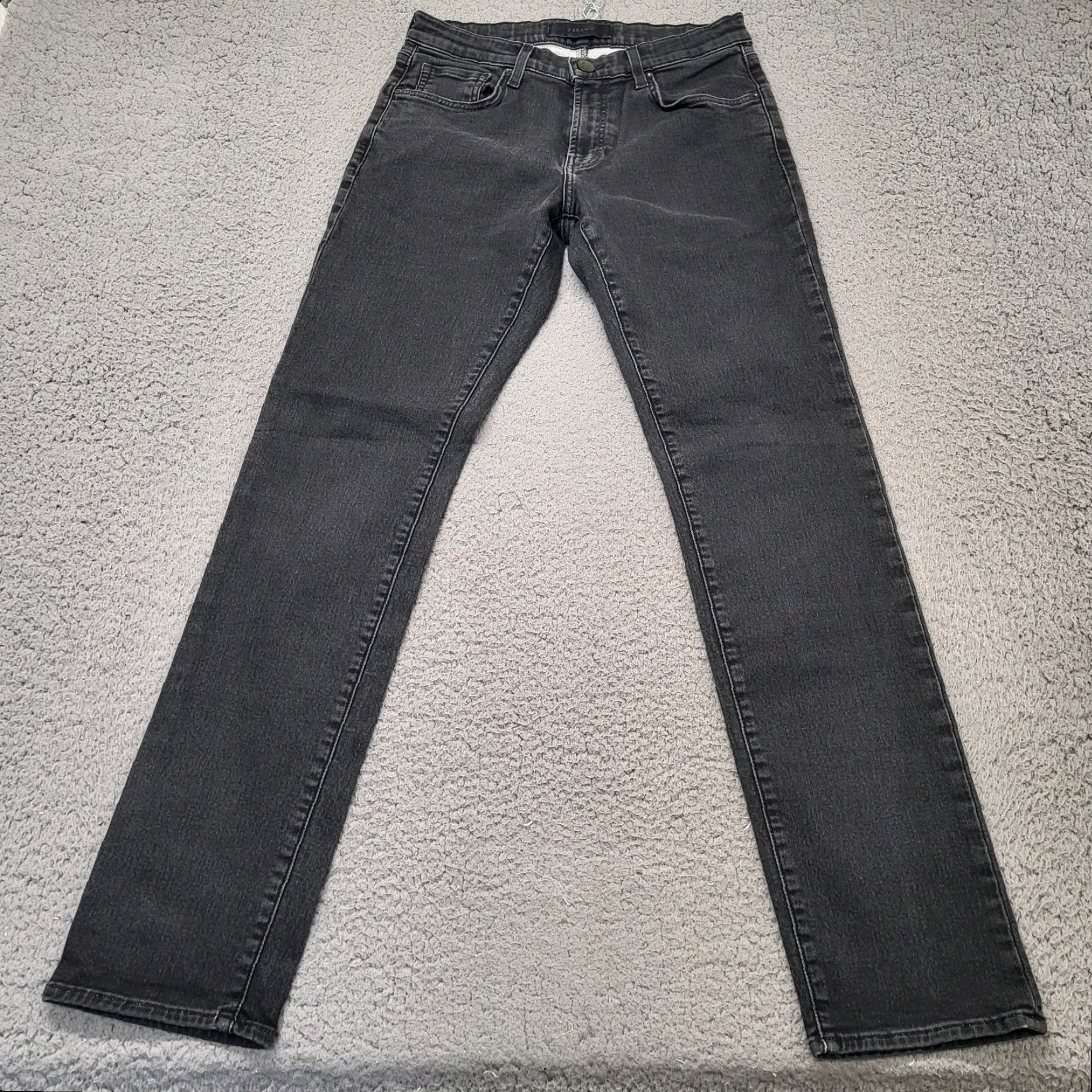 J Brand J Brand Jeans Men's 30x31 Black Kane Straight Fit Jeans Size US 30 / EU 46 - 2 Thumbnail