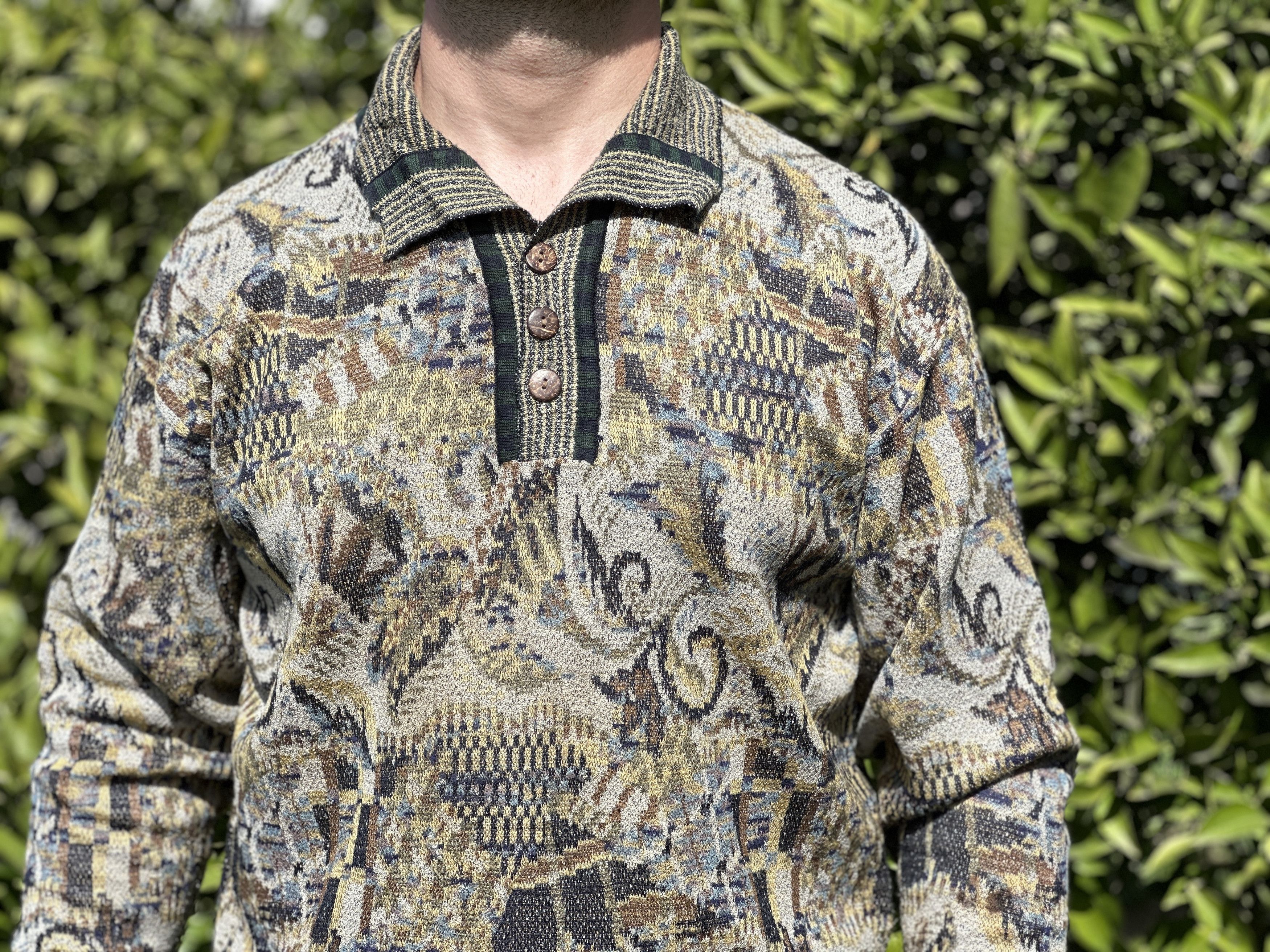 Missoni Missoni Sport Floral Polo Neck Cardigan Sweater Size M 50 Size US M / EU 48-50 / 2 - 11 Thumbnail