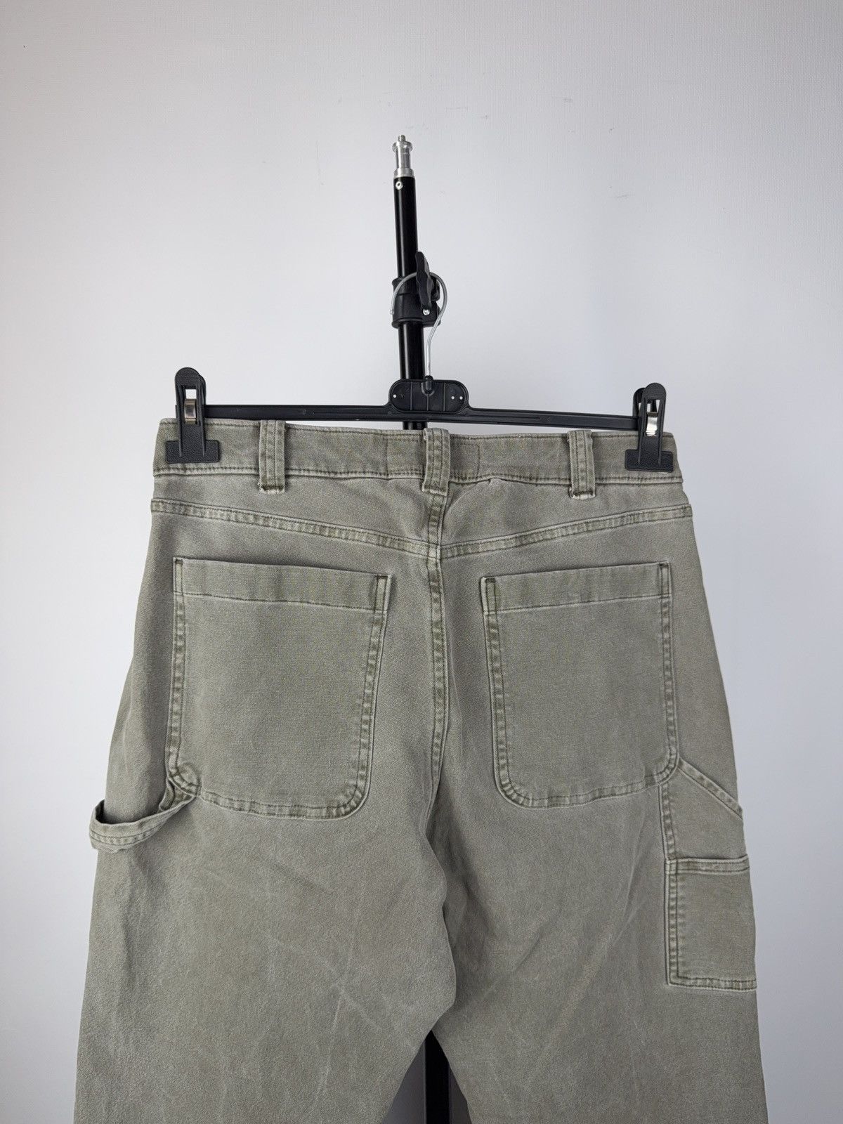 Abercrombie & Fitch 00s Abercrombie&Fitch Workwear Denim Carpenter Faded Pants Size US 30 / EU 46 - 7 Thumbnail