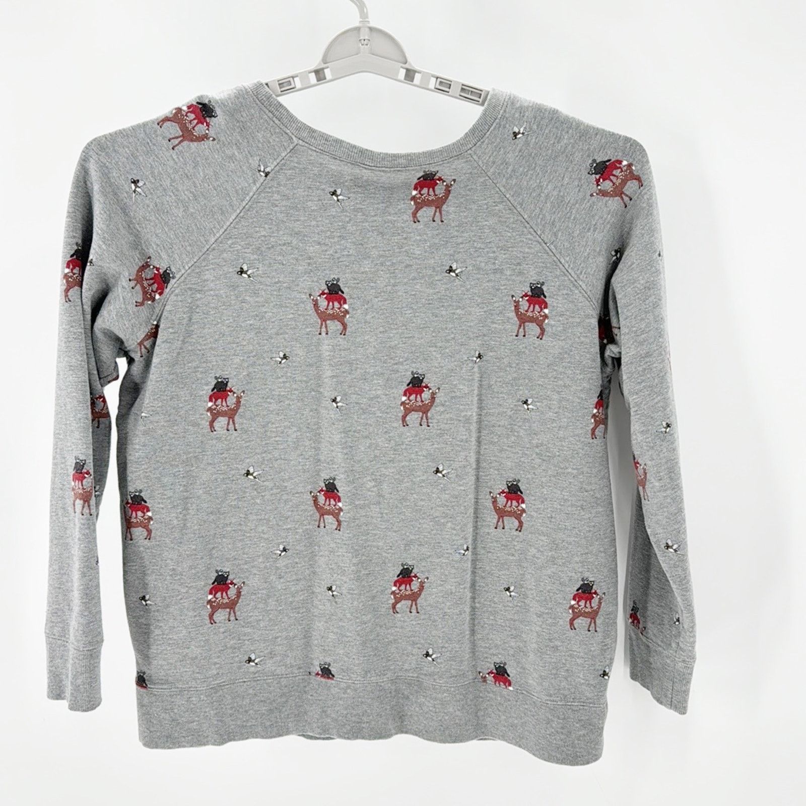 Other Torrid Holiday Gray Pullover Sweatshirt animal Novelty Print Size XXL / US 16-18 / IT 52-54 - 2 Thumbnail