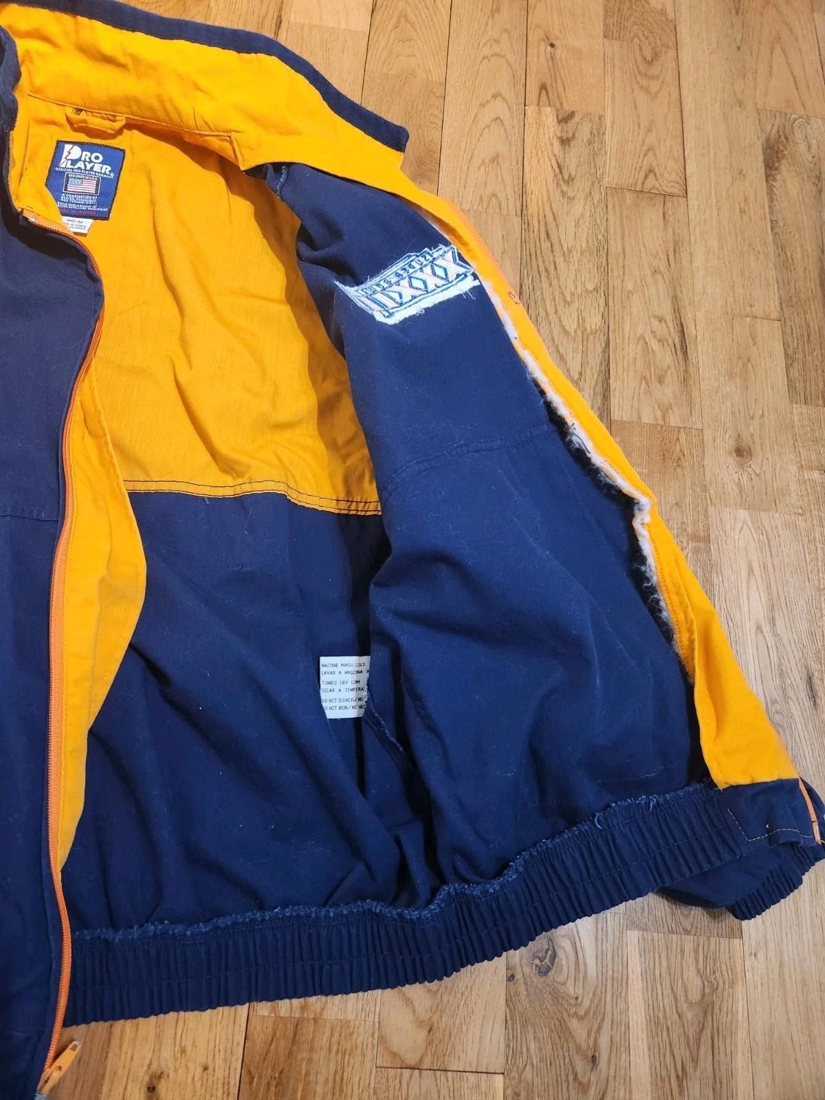 Pro Player Rare Vintage 90s Superbowl XXXIII NFL Logo Jacket Miami FL M Size ONE SIZE - 6 Thumbnail