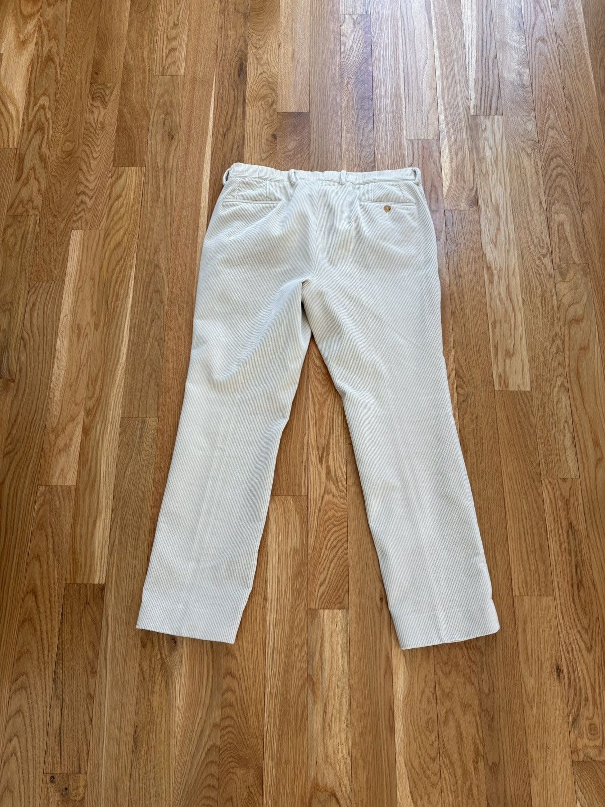 Gucci Gucci Off White Ivory Corduroy Pants Made in Italy 54 38x32 Size US 38 / EU 54 - 3 Thumbnail