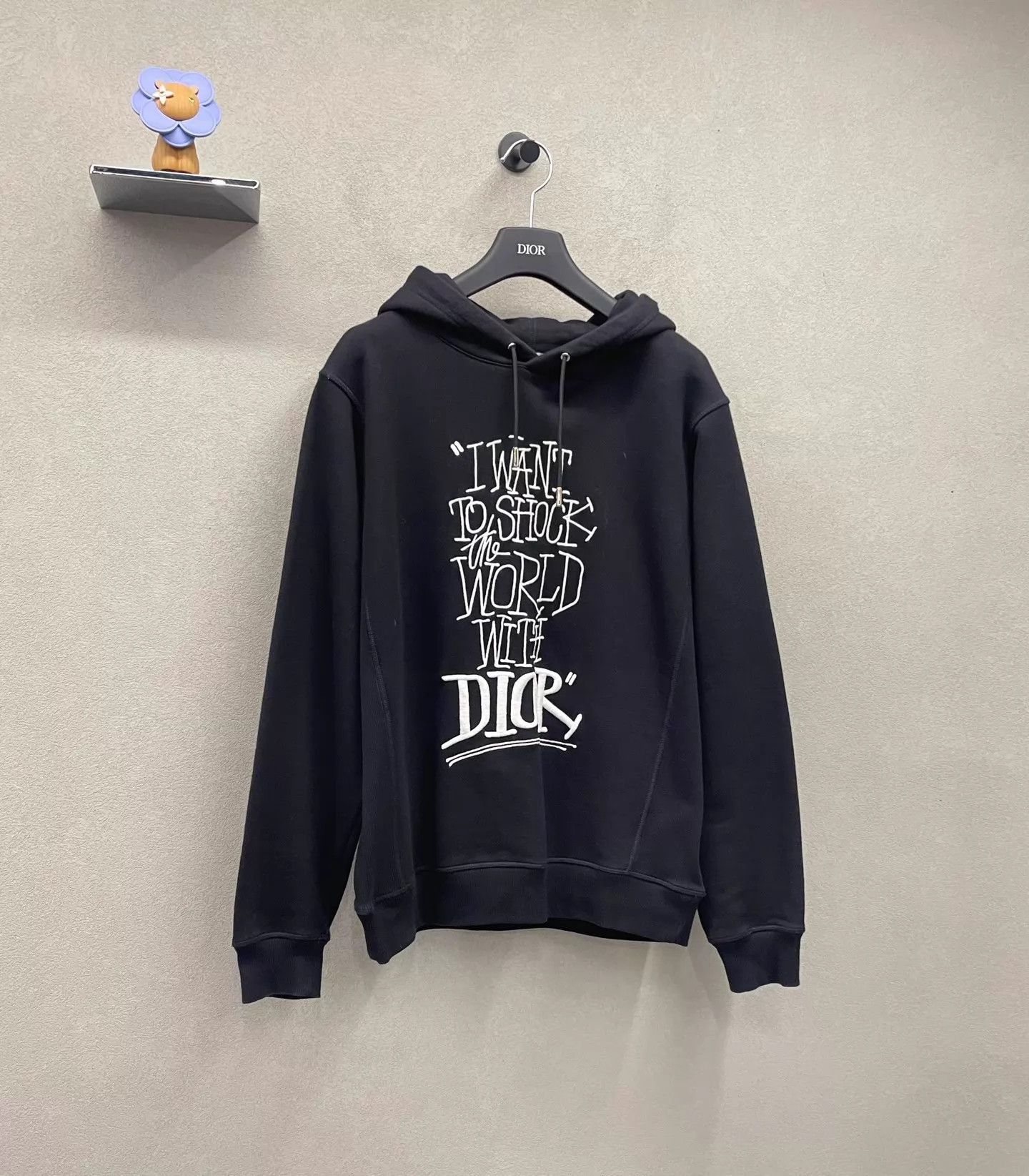 Dior Dior Black Embroidered Logo Hoodie M (Bust 116) Size US M / EU 48-50 / 2 - 3 Thumbnail