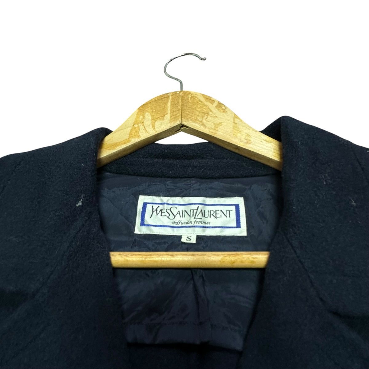 Yves Saint Laurent Vintage Yves Saint Laurent Double Breasted Cropped Wool Size S / US 4 / IT 40 - 3 Thumbnail