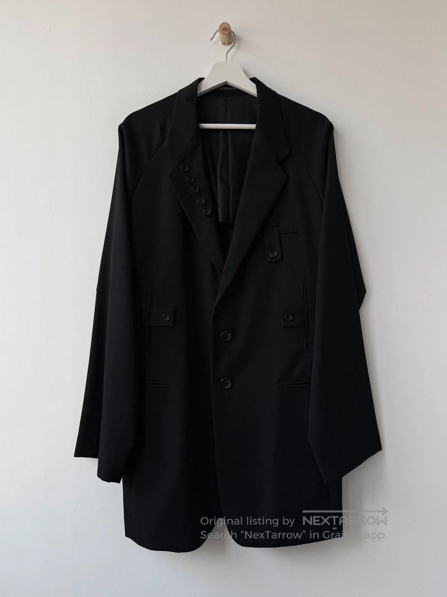 Yohji Yamamoto Yohji Yamamoto Black Military Style Jacket. Size US L / EU 52-54 / 3 - 1 Thumbnail