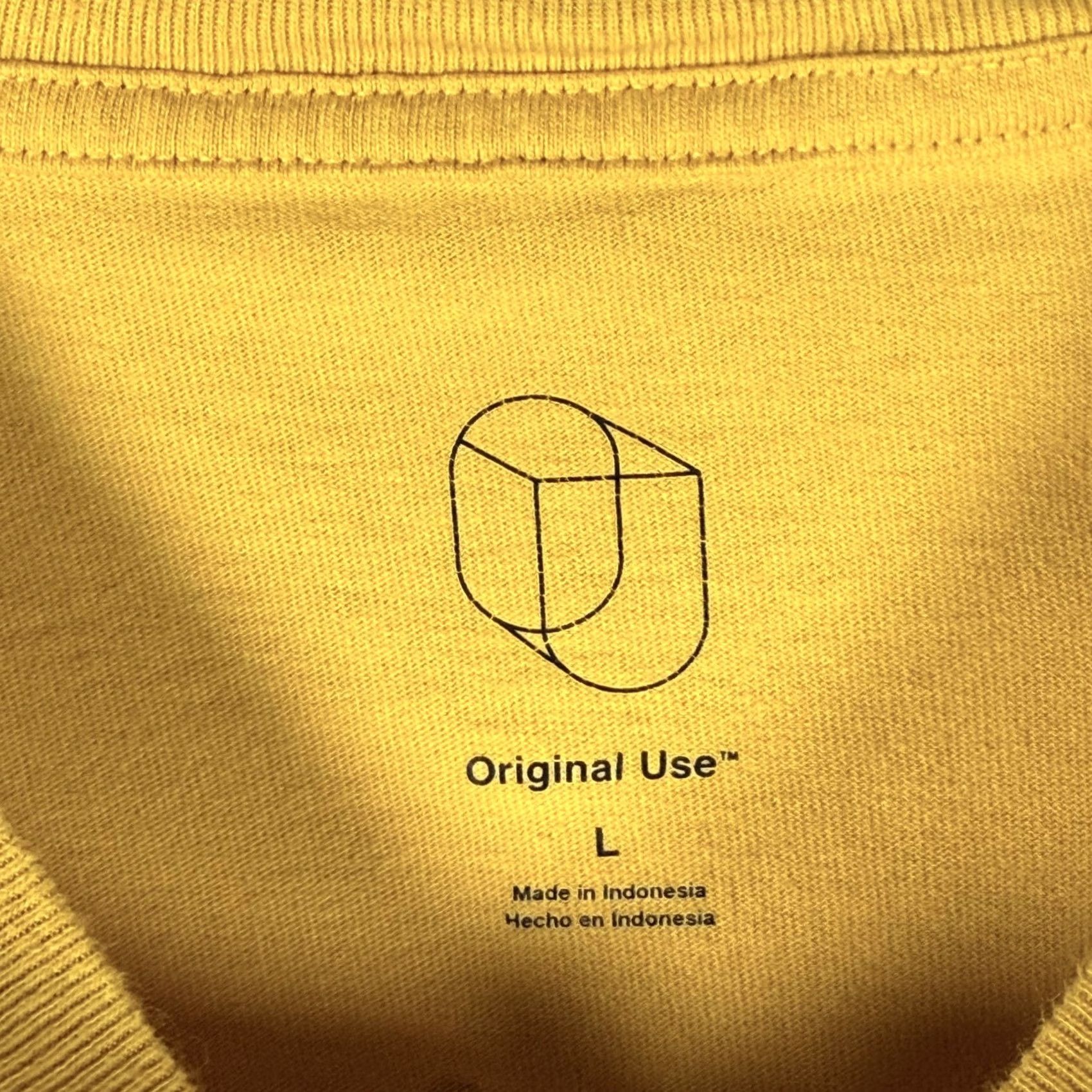 Vintage Original Use Zesty Long Sleeve T-Shirt Mustard Yellow Graphic Men's Size Large Size US L / EU 52-54 / 3 - 4 Thumbnail