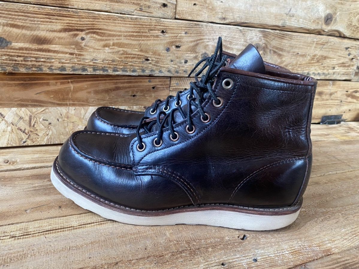 Red Wing Redwing moc-toe charcoal rough boots sz 9E /42 Size US 9 / EU 42 - 5 Thumbnail