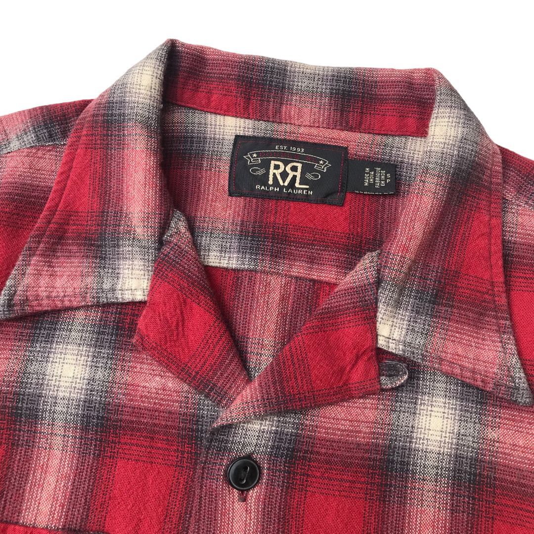 RRL Ralph Lauren RRL Open Collar Check Shirt Size US M / EU 48-50 / 2 - 3 Thumbnail